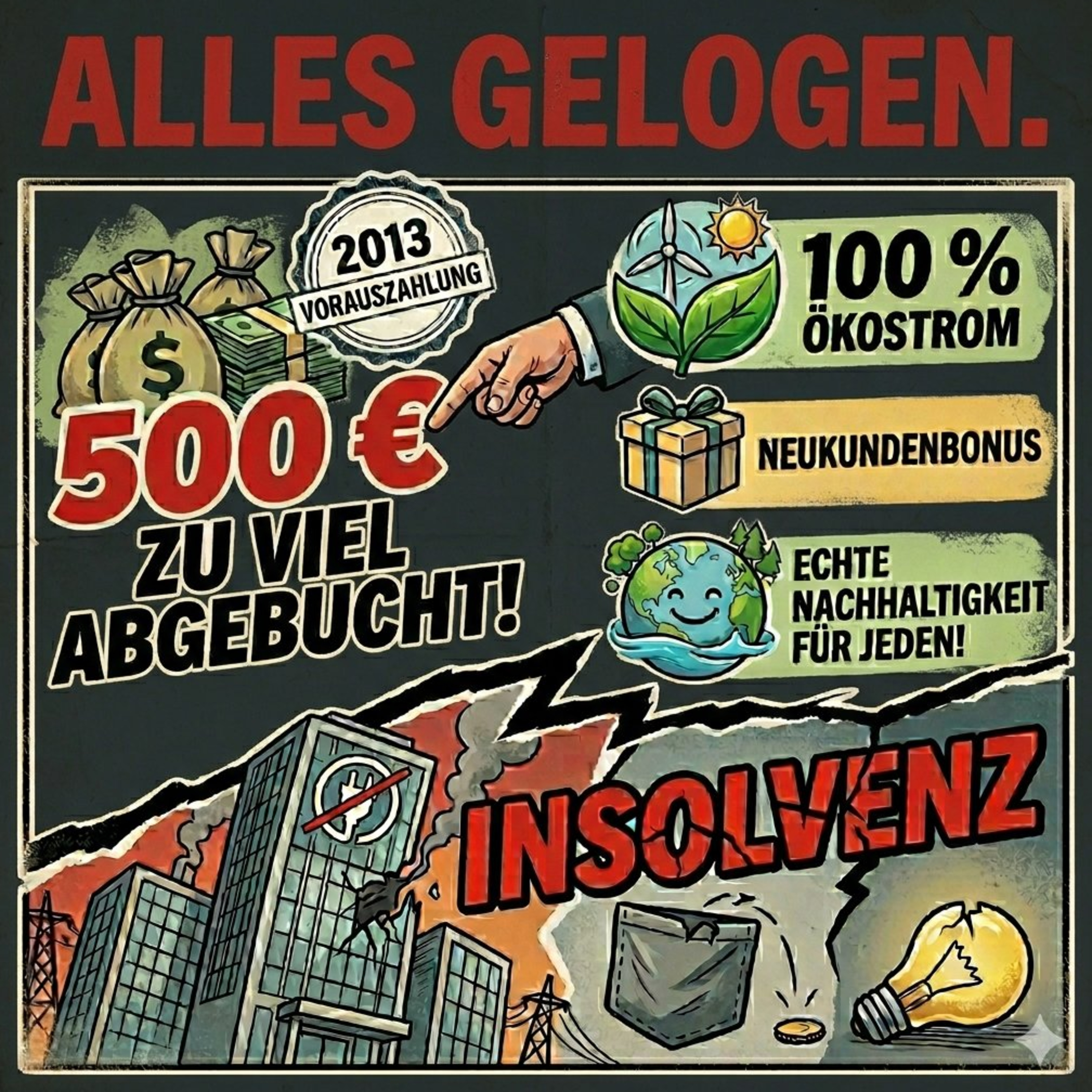 Stromanbieterinsolvenz: Zwei Papstamtszeiten gewartet und aus einer 500€ Erstattung wurden 8€ episode artwork