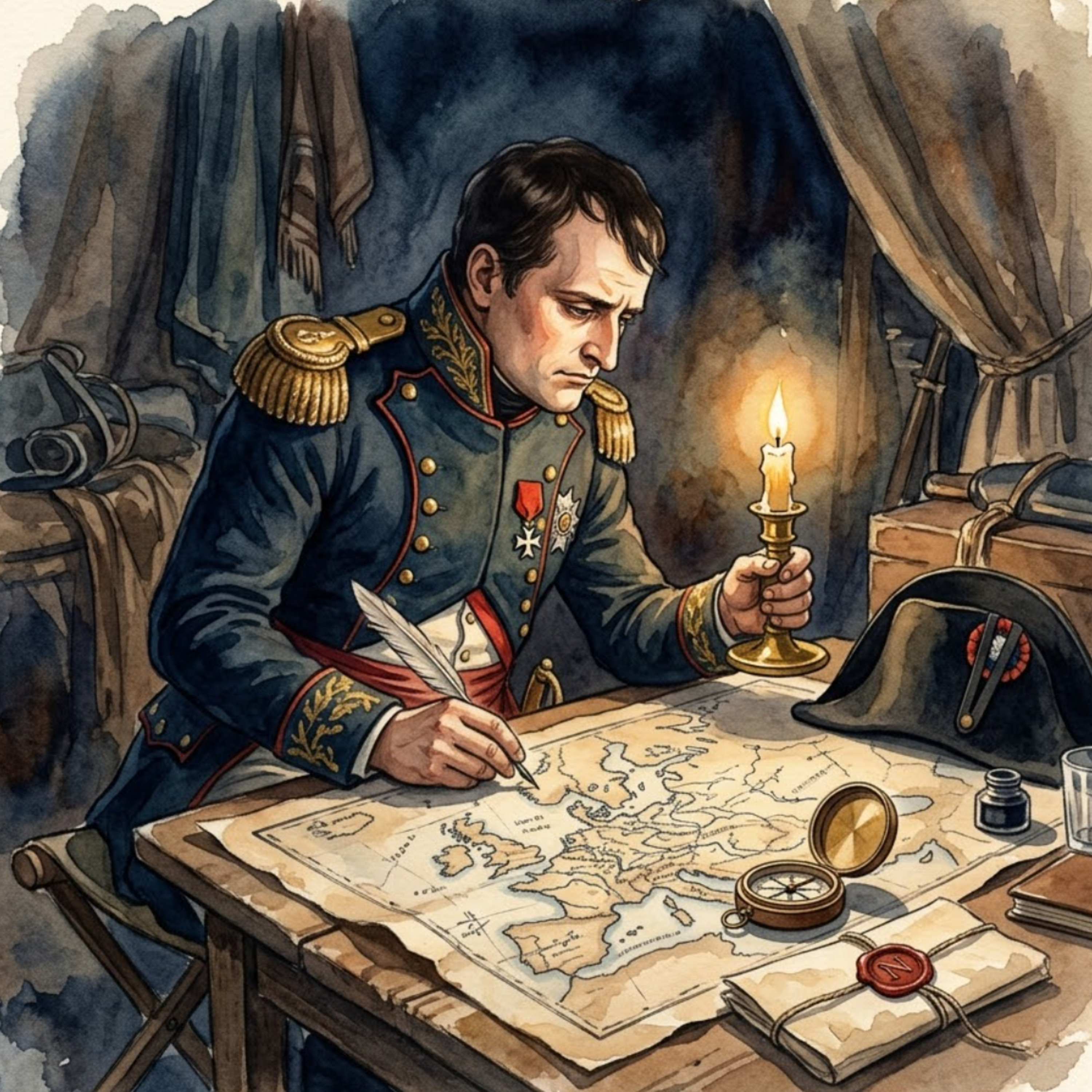 Cover von Napoleón Bonaparte - Luz de mapas sobre la mesa de campaña
