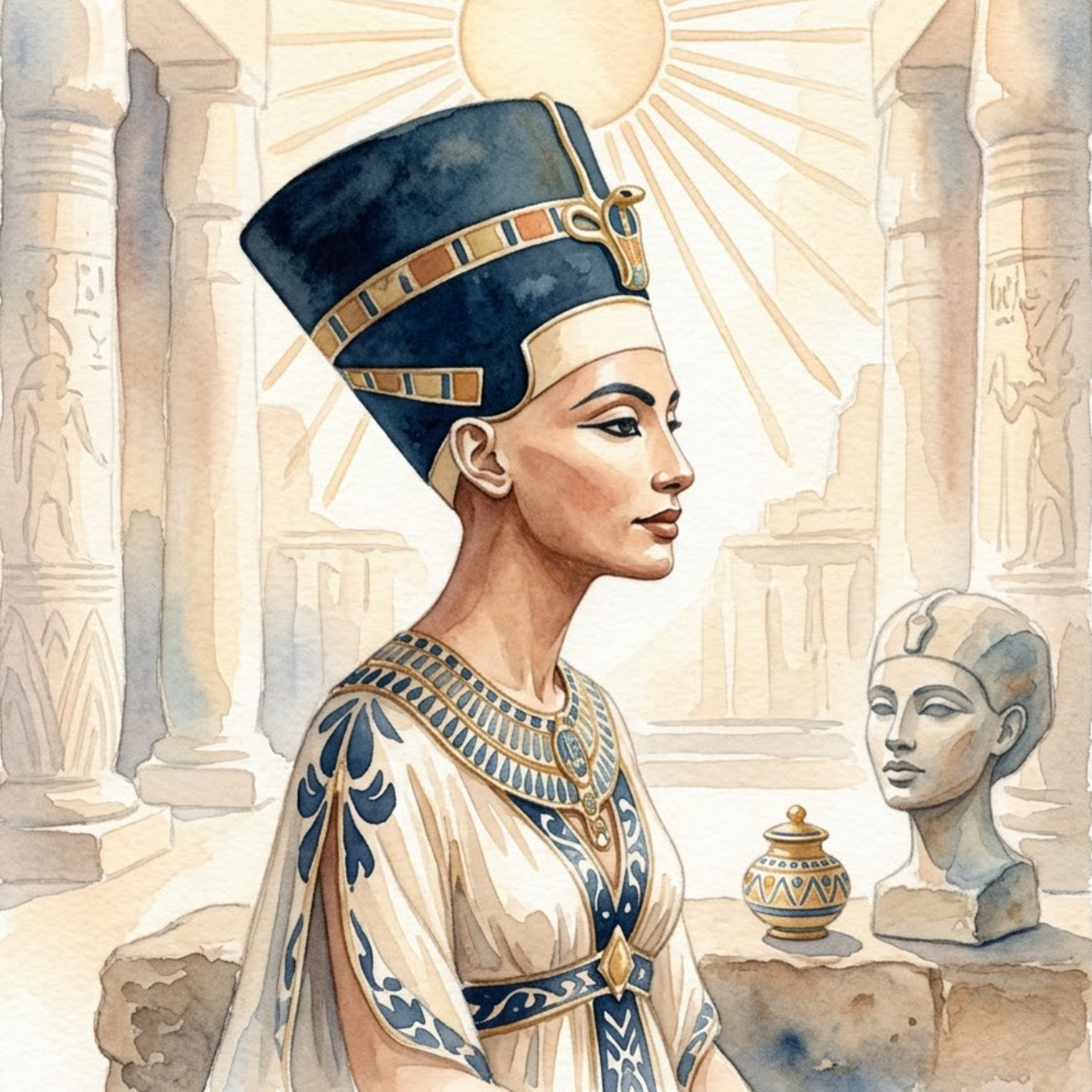 Nefertiti – La reina de Amarna cuyo rostro venció al tiempo | Biografía para dormir episode artwork