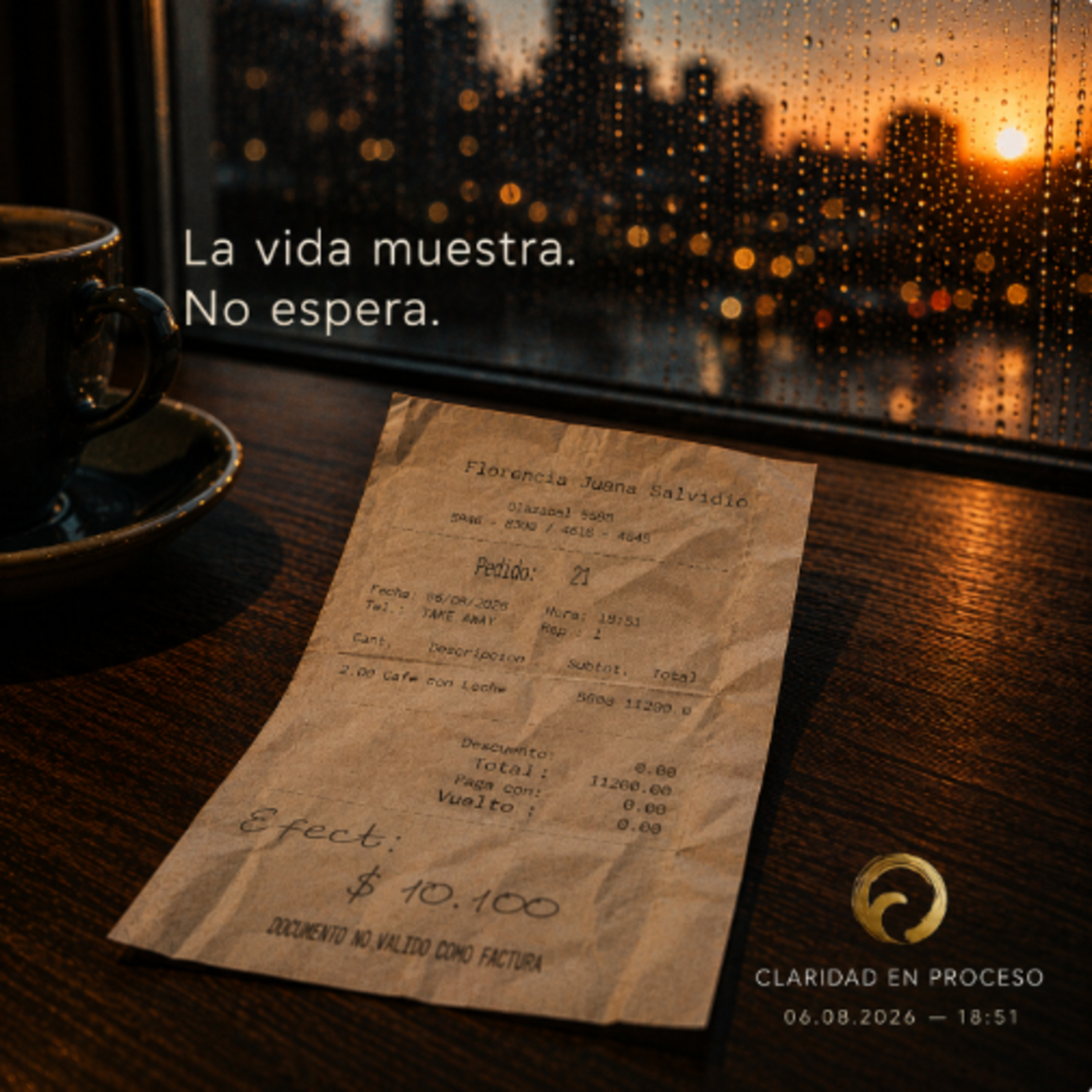 LA VIDA MUESTRA. NO ESPERA. episode artwork