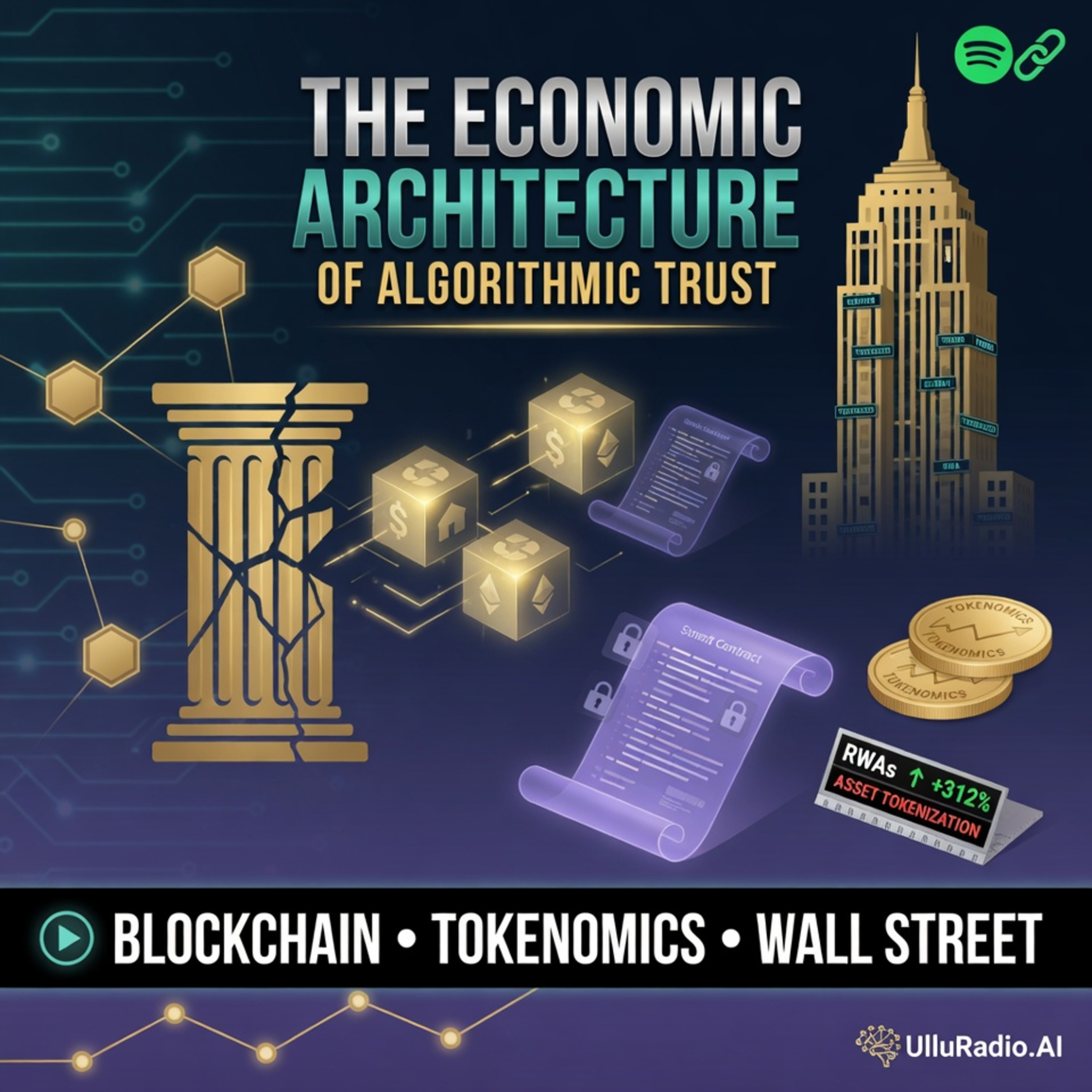 𝗧𝗵𝗲 𝗘𝗰𝗼𝗻𝗼𝗺𝗶𝗰 𝗔𝗿𝗰𝗵𝗶𝘁𝗲𝗰𝘁𝘂𝗿𝗲 𝗼𝗳 𝗔𝗹𝗴𝗼𝗿𝗶𝘁𝗵𝗺𝗶𝗰 𝗧𝗿𝘂𝘀𝘁: Blockchain, Tokenomics & Wall Street 🎧 episode artwork
