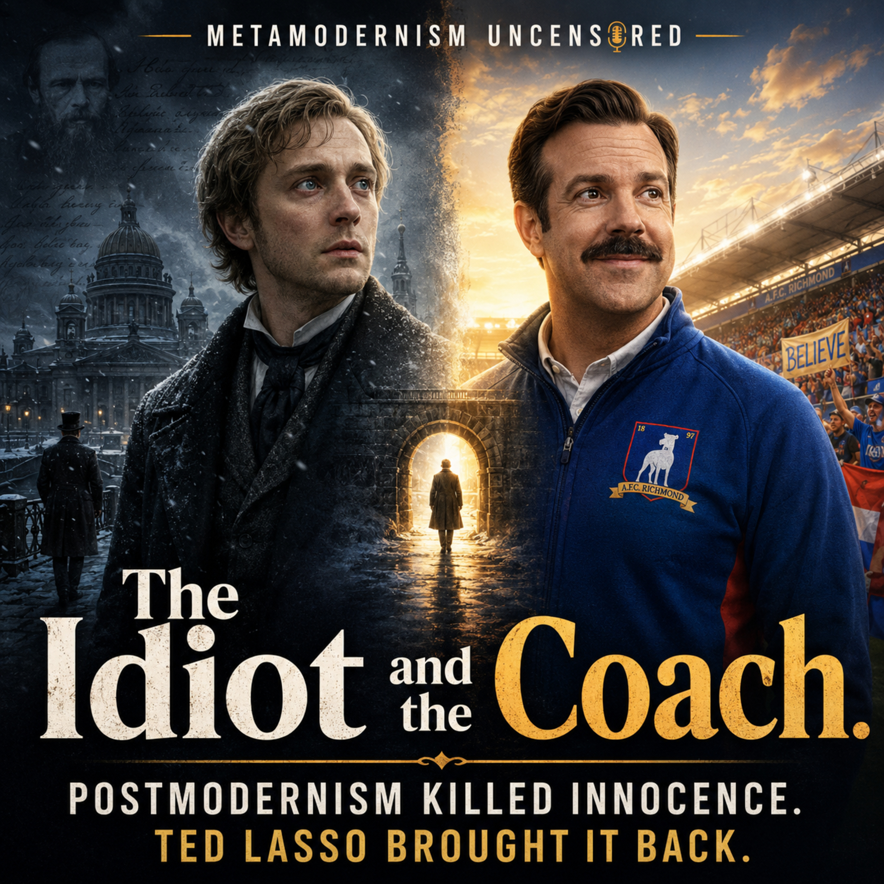 The Idiot and the Coach: Postmodernism Killed Innocence; Ted Lasso Brought It Back episode artwork