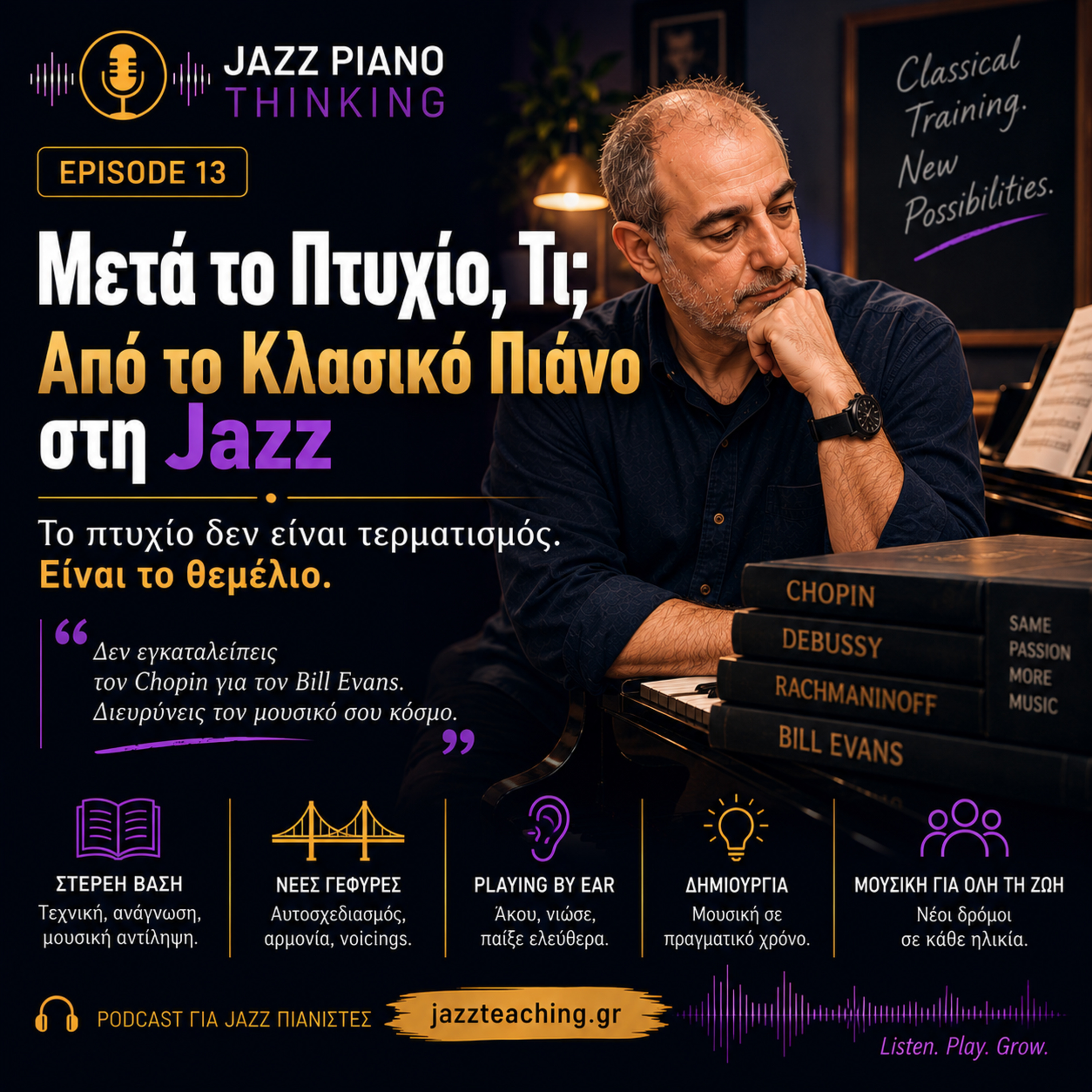 Μετά το Πτυχίο, Τι; | Από το Κλασικό Πιάνο στη Jazz | Jazz Piano Thinking Ep. 13