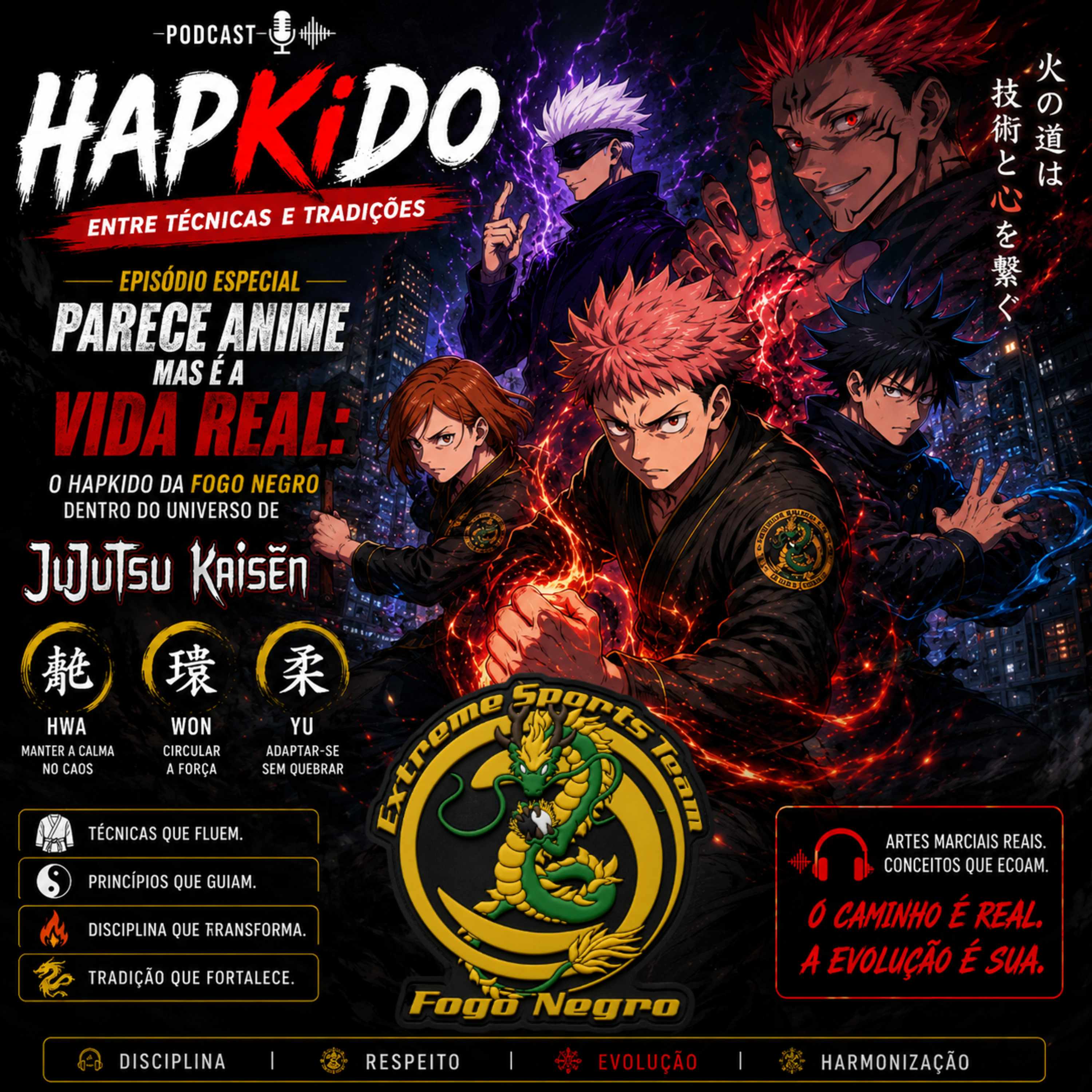 Episódio especial — Parece anime mas é a vida real: O Hapkido da Fogo Negro dentro do universo de Jujutsu Kaisen episode artwork