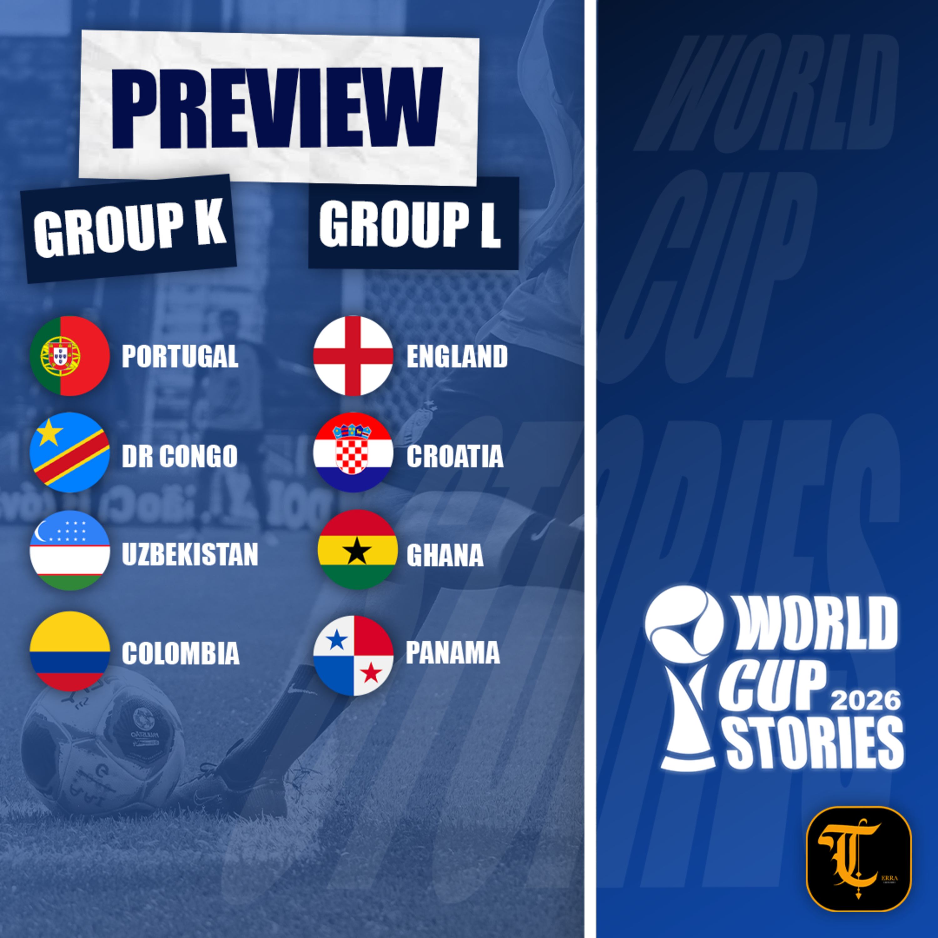 World Cup Stories 2026 - Group K & L Preview