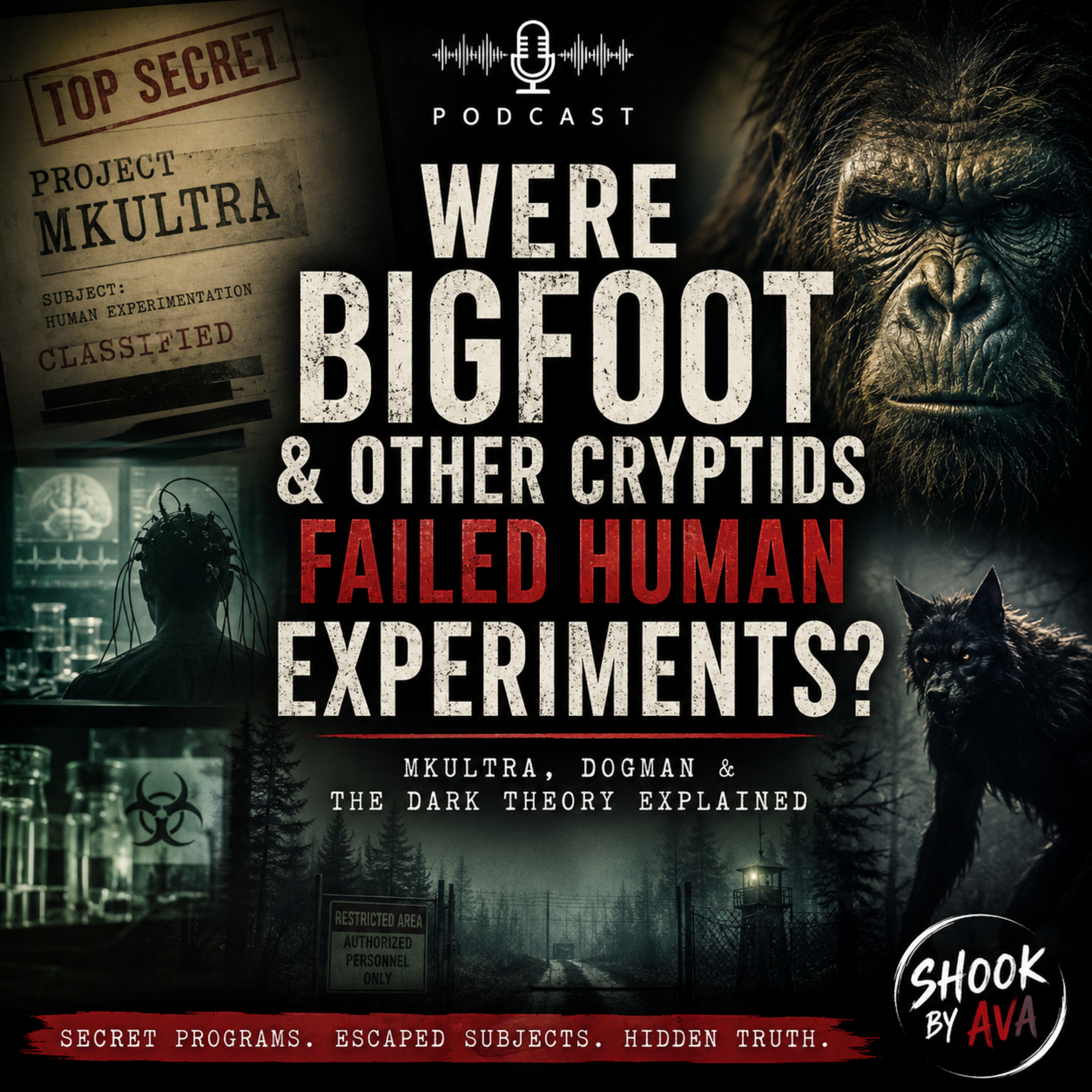 Bigfoot & Other Cryptids Failed Human Experiments? | MKUltra, Dogman & The Dark Theory Explained episode artwork