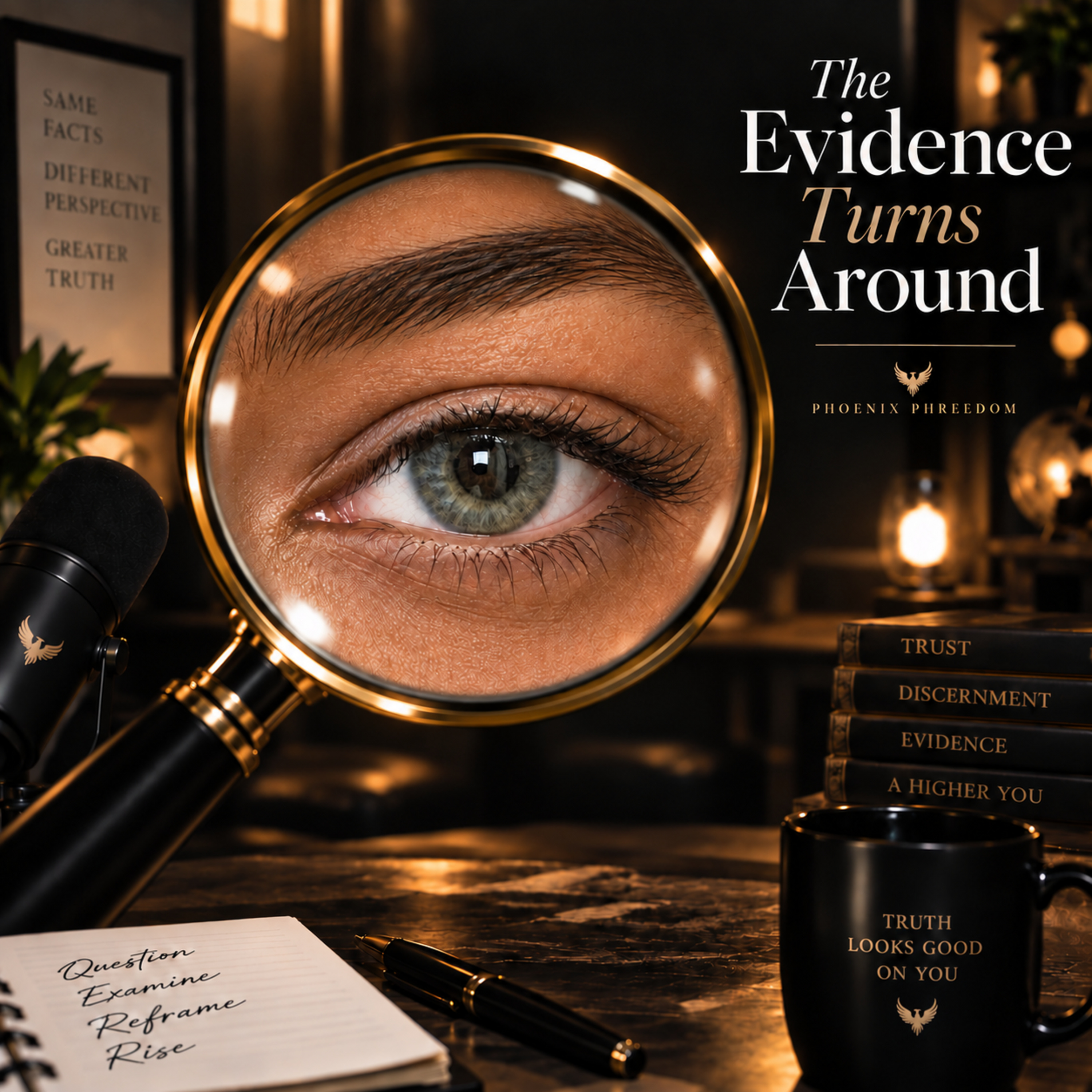 The Evidence Turns Around podcast artwork
