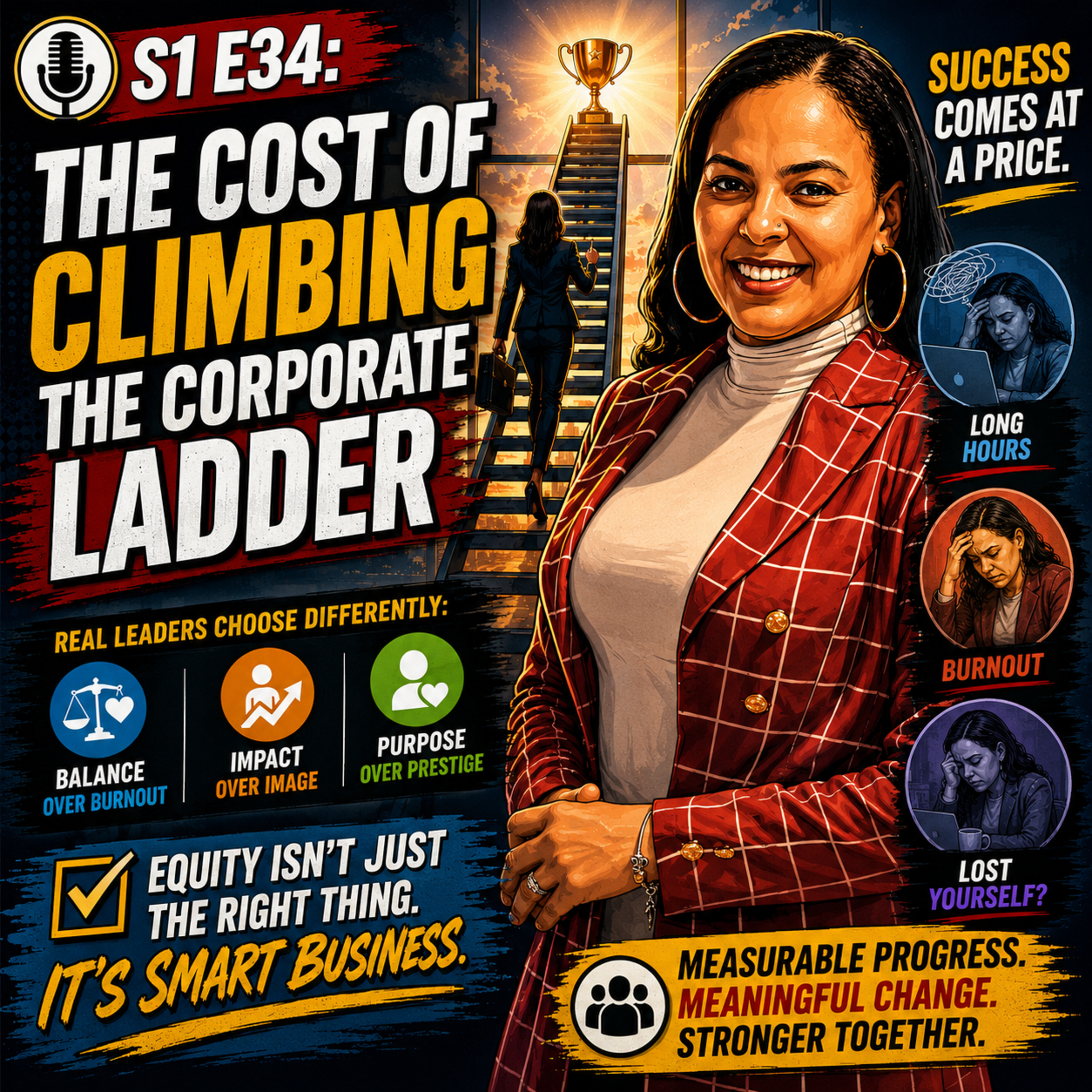S1 E34: The Cost of Climbing the Corporate Ladder episode artwork