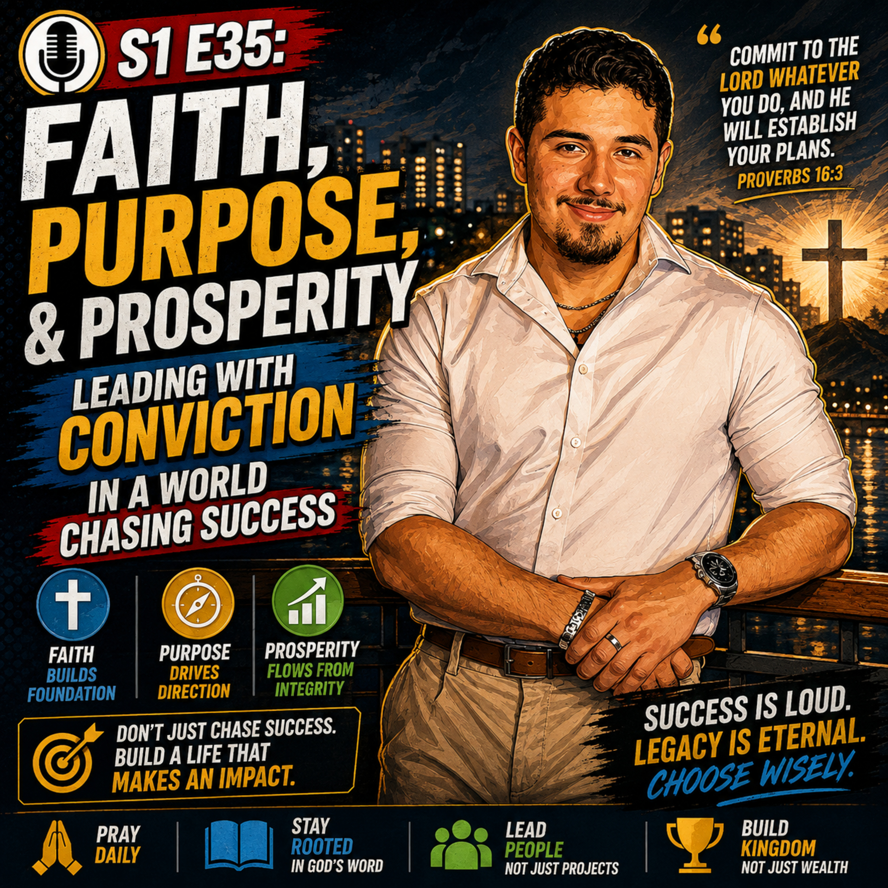 S1 E35: Faith, Purpose, & Prosperity - Leading With Conviction In a World Chasing Success episode artwork