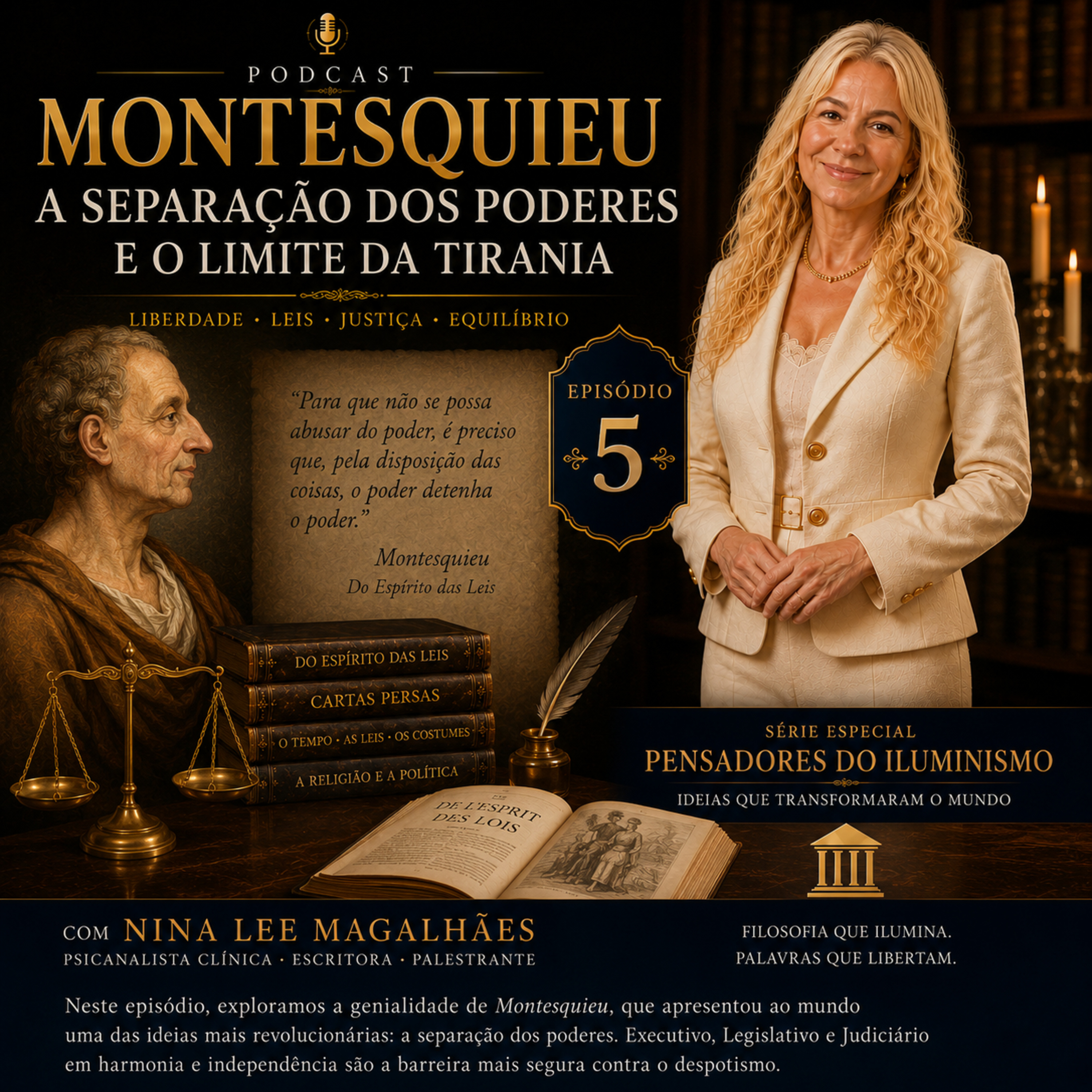 Episódio 5 — Montesquieu: A Separação dos Poderes e o Limite da Tirania episode artwork