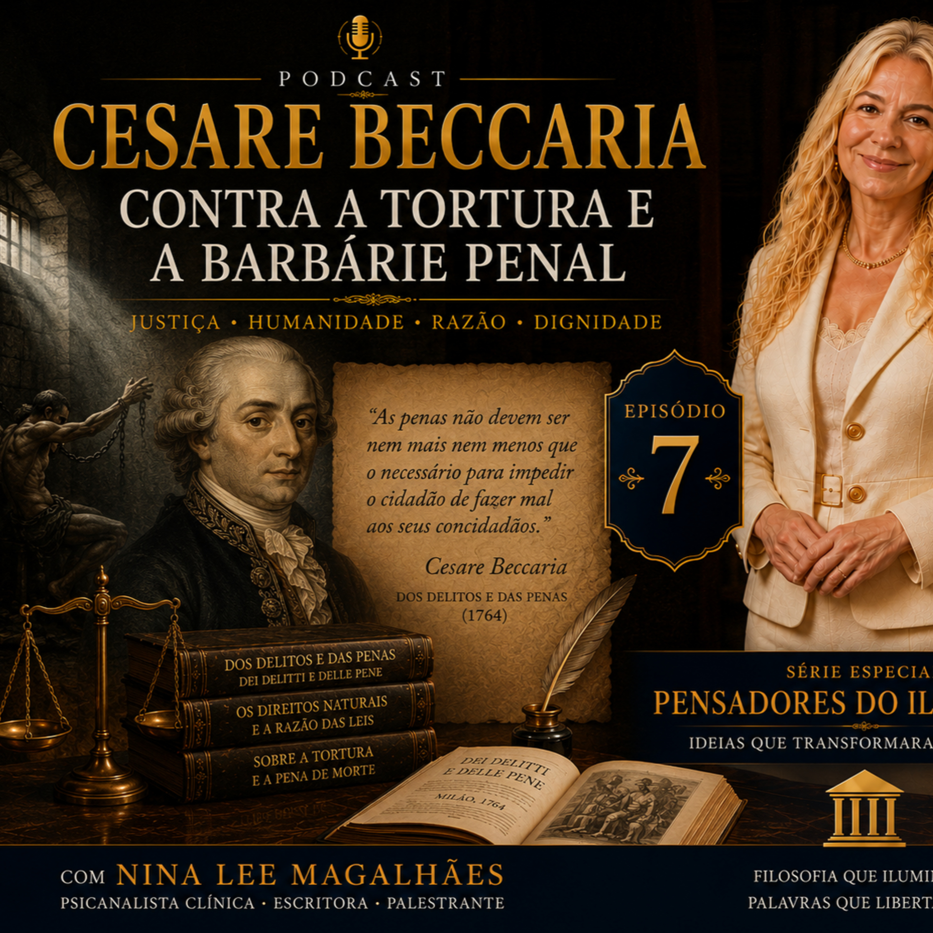 Episódio 7 — Cesare Beccaria: Contra a Tortura e a Barbárie Penal episode artwork