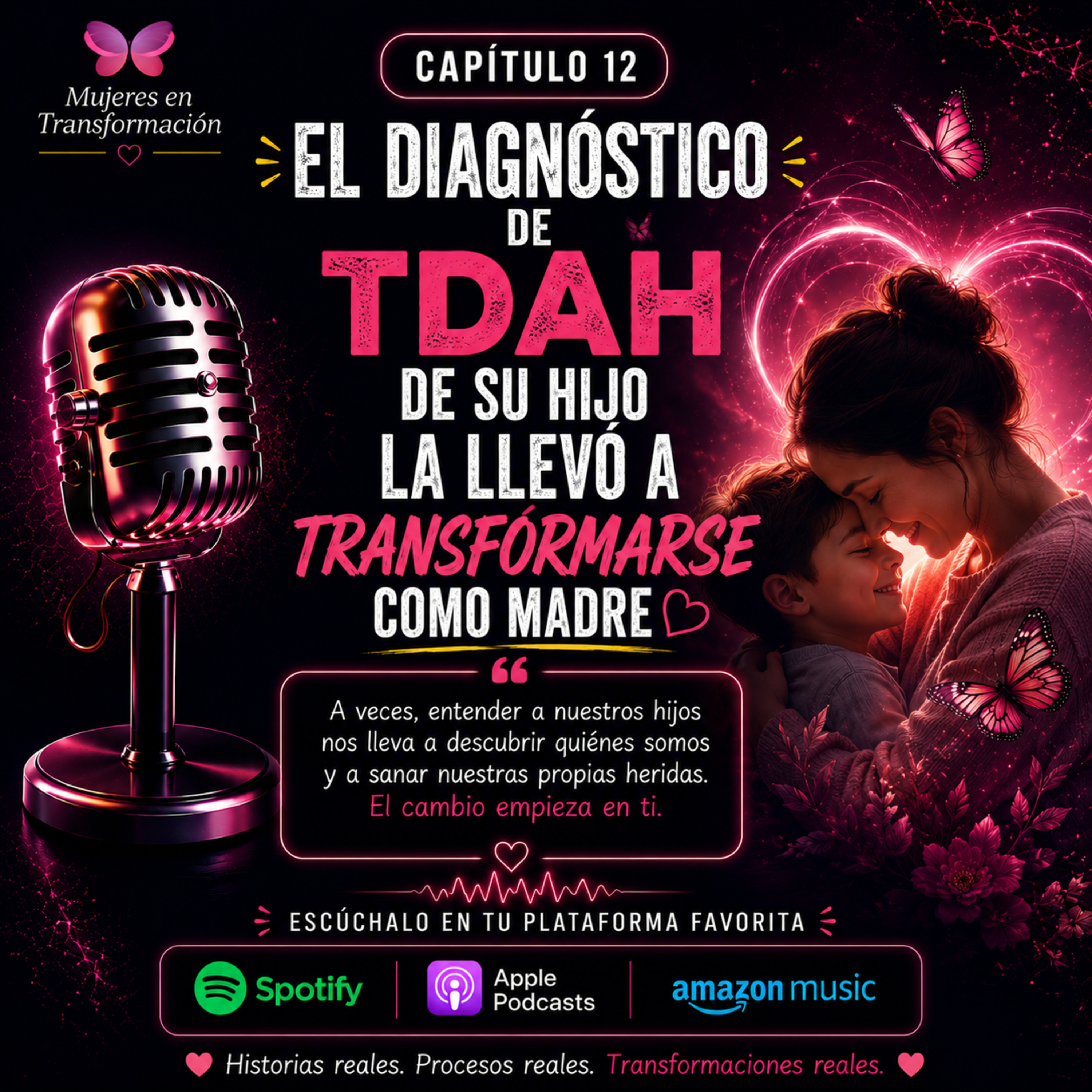 Portada de Mujeres en Transformación Podcast