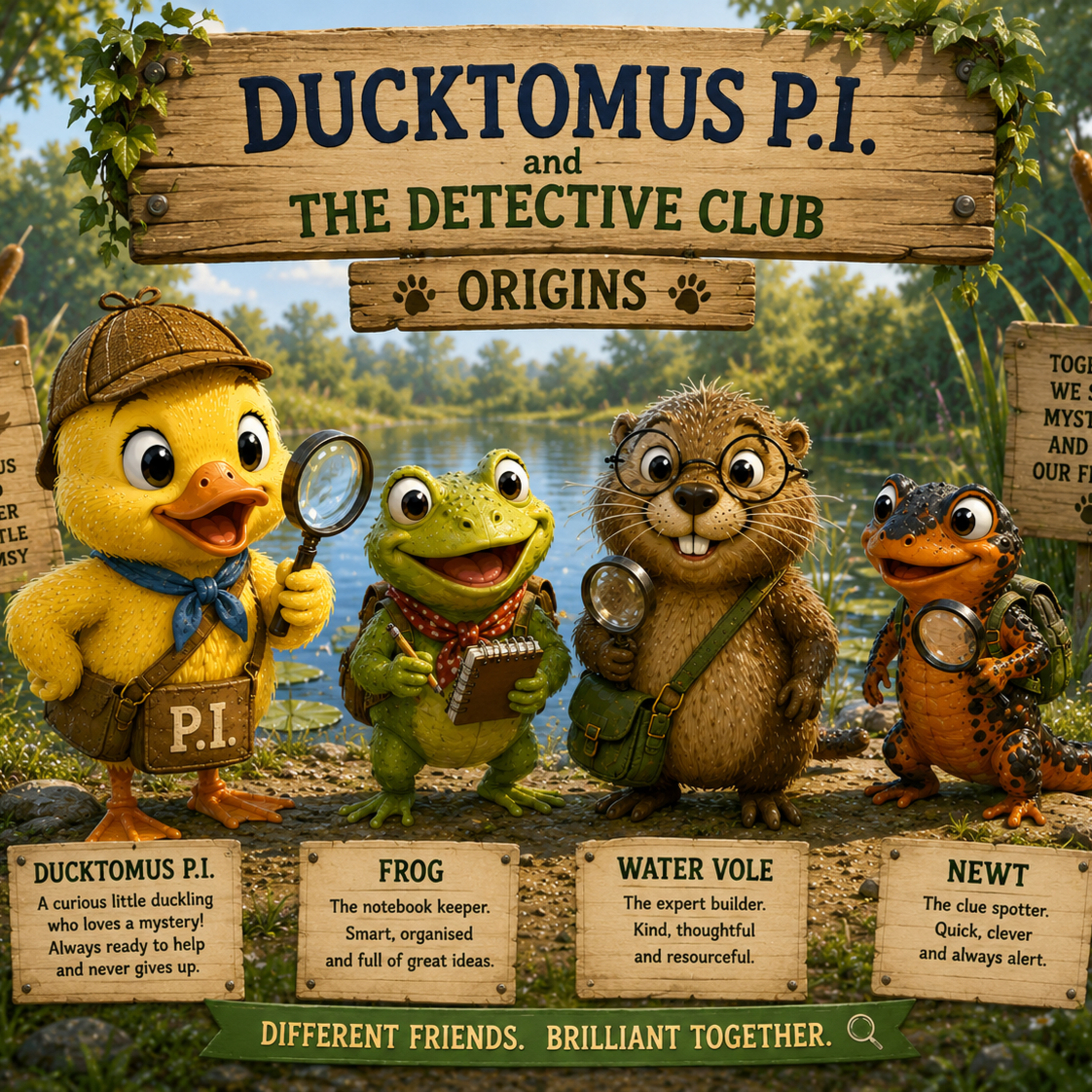 Ducktomus PI and the Detective Club - Origins episode artwork