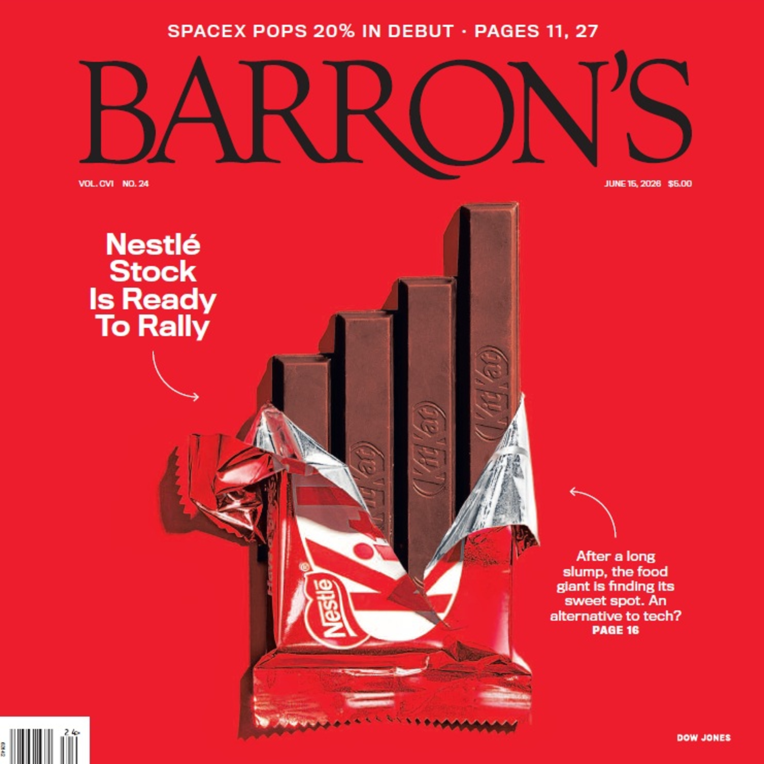 Sázka na Nestlé proti euforii SpaceX (Barron’s #24 16. června) episode artwork