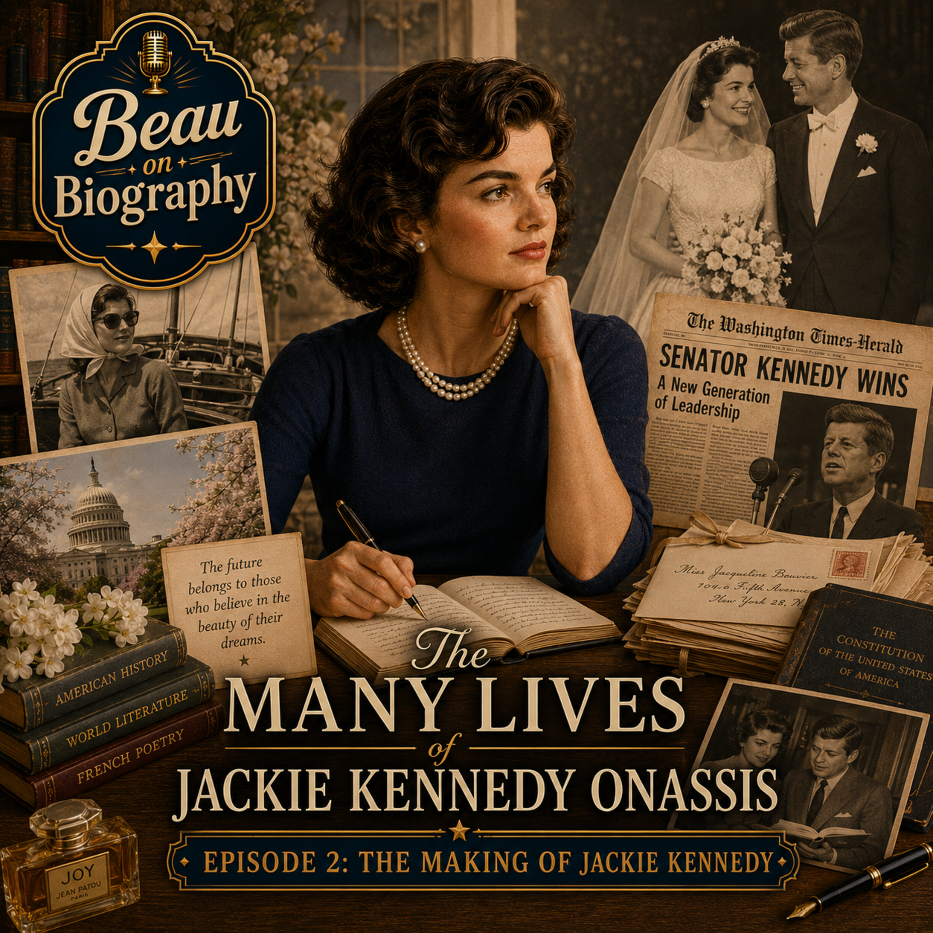 The Many Lives of Jackie Kennedy Onassis – Episode 2: Becoming Jackie Kennedy episode artwork