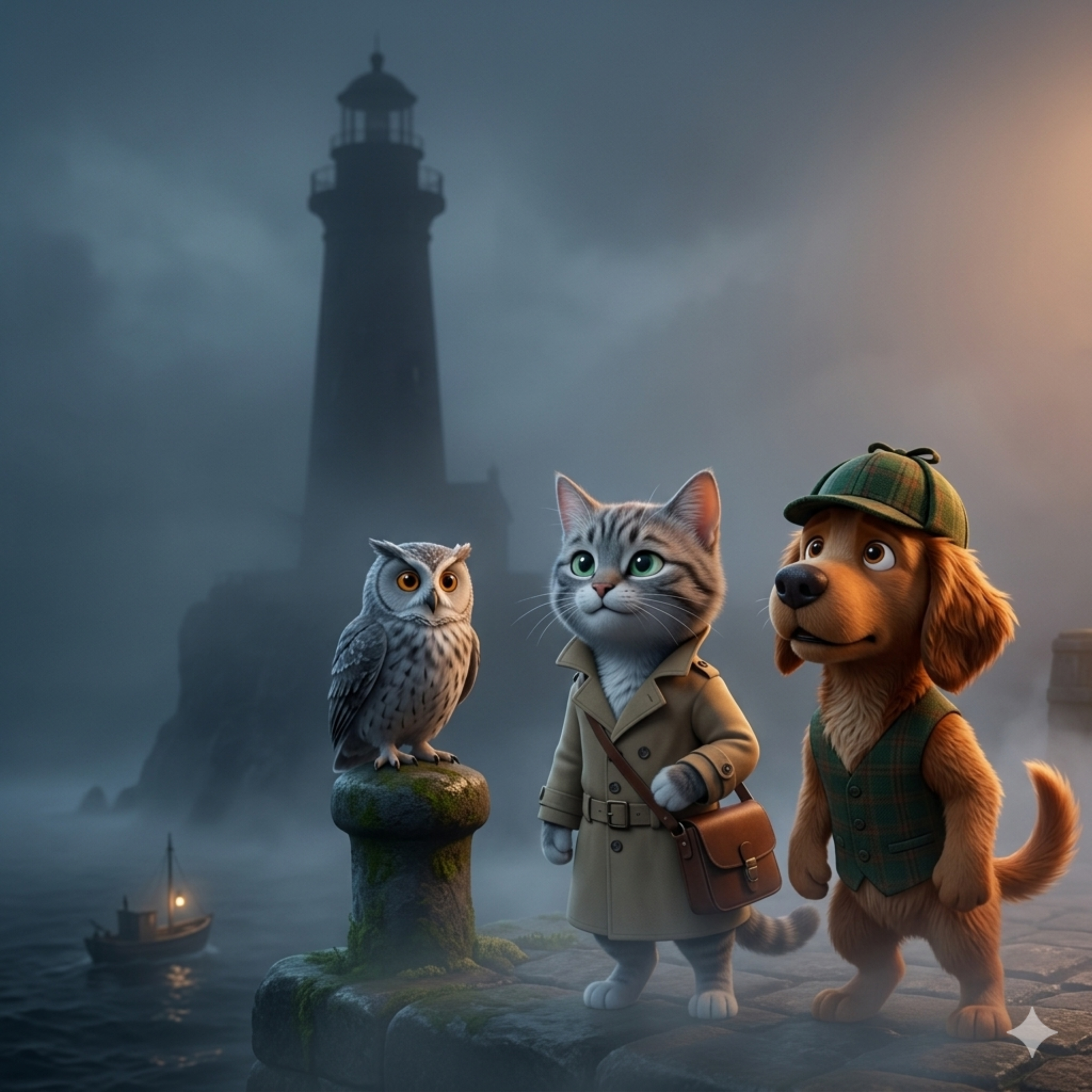 Moustache & Cabot et « Le mystère du phare éteint » episode artwork