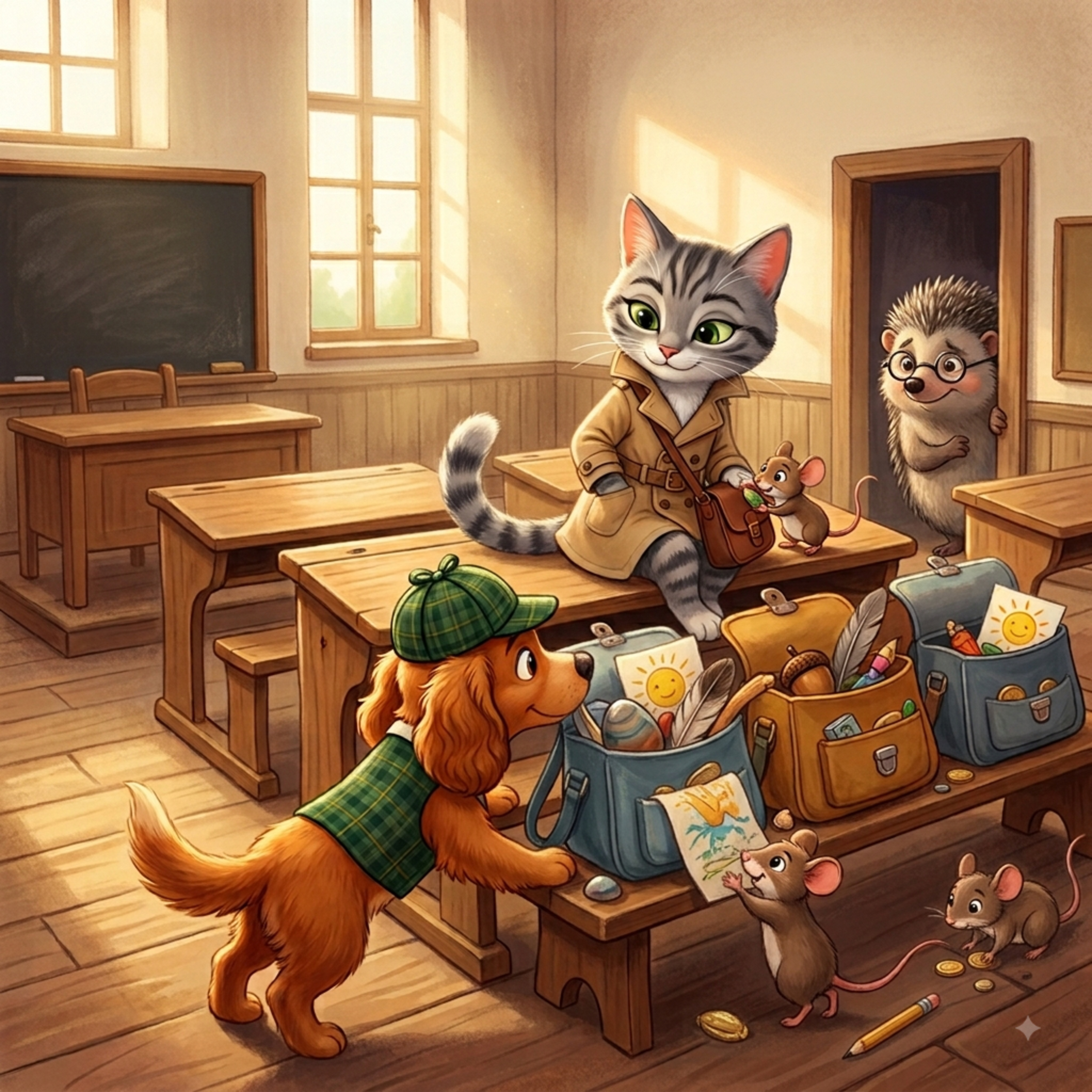 Moustache & Cabot et « La rentrée aux cartables surprises » episode artwork