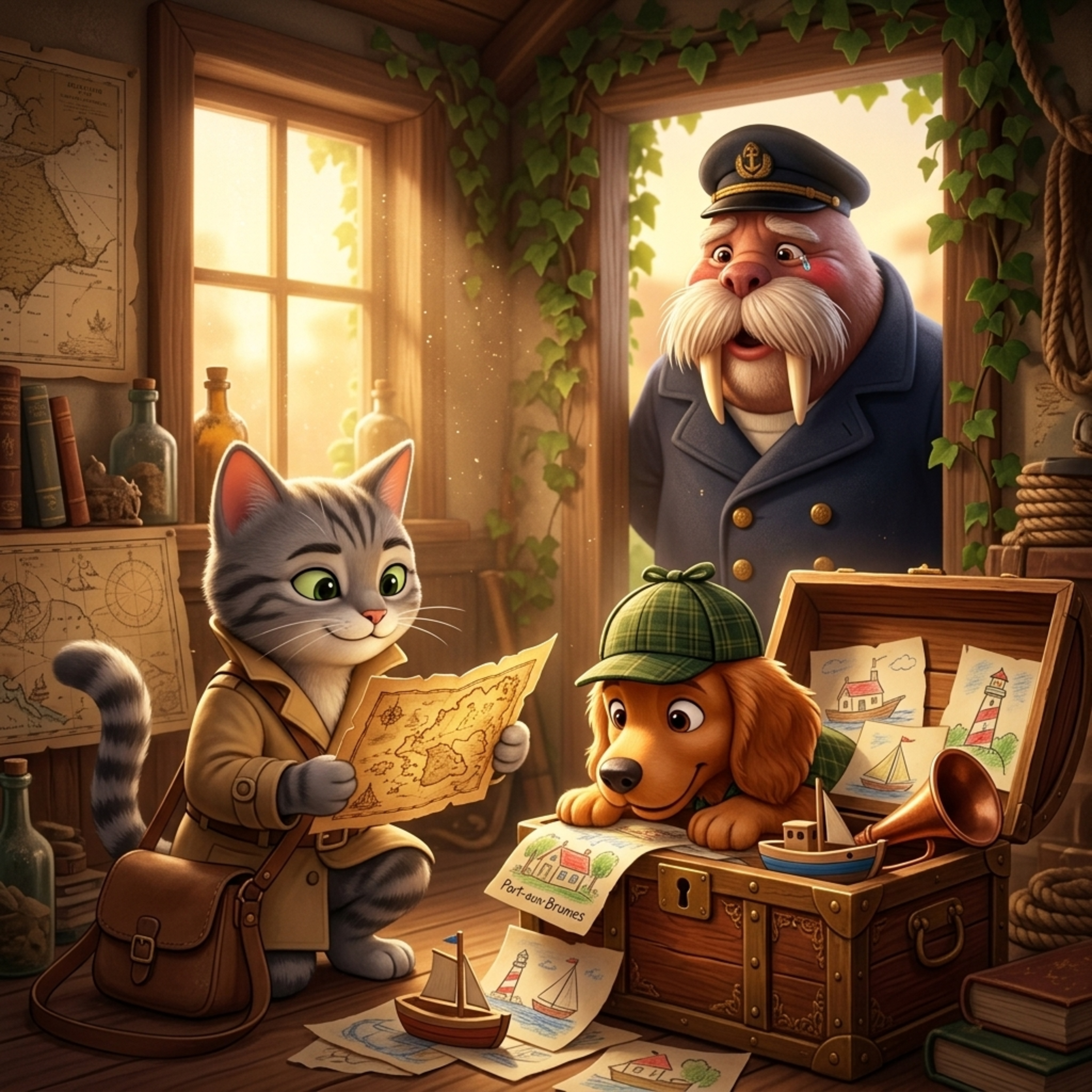 Moustache et Cabot, détectives — Histoires et enquêtes pour enfants