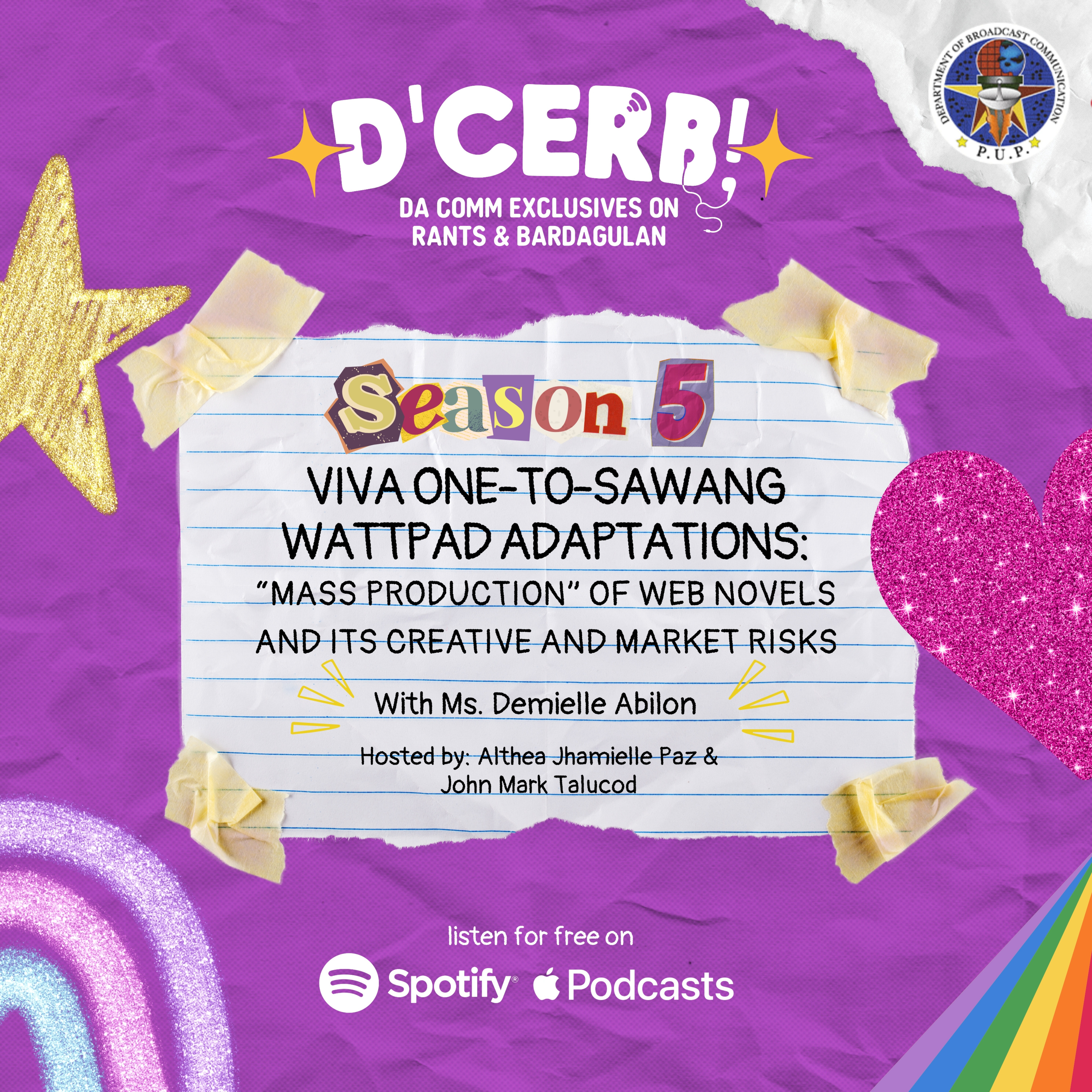 VIVA ONE-TO-SAWANG WATTPAD ADAPTATIONS: “MASS PRODUCTION” OF WEB NOVELS AND ITS CREATIVE AND MARKET RISKS episode artwork