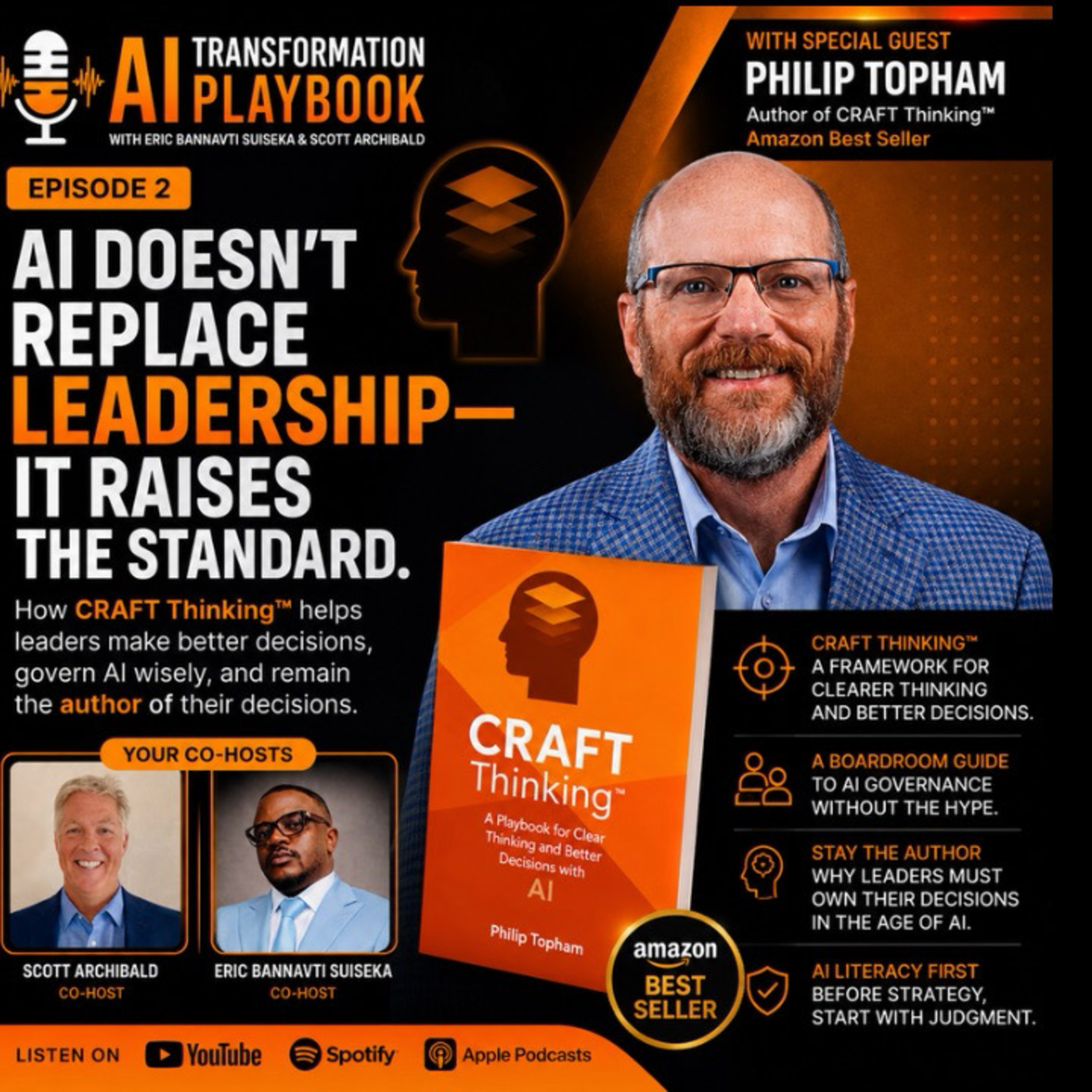 CRAFT Thinking™ : The AI Leadership Framework Every Executive Needs | Philip Topham & Eric Bannavti Suiseka episode artwork