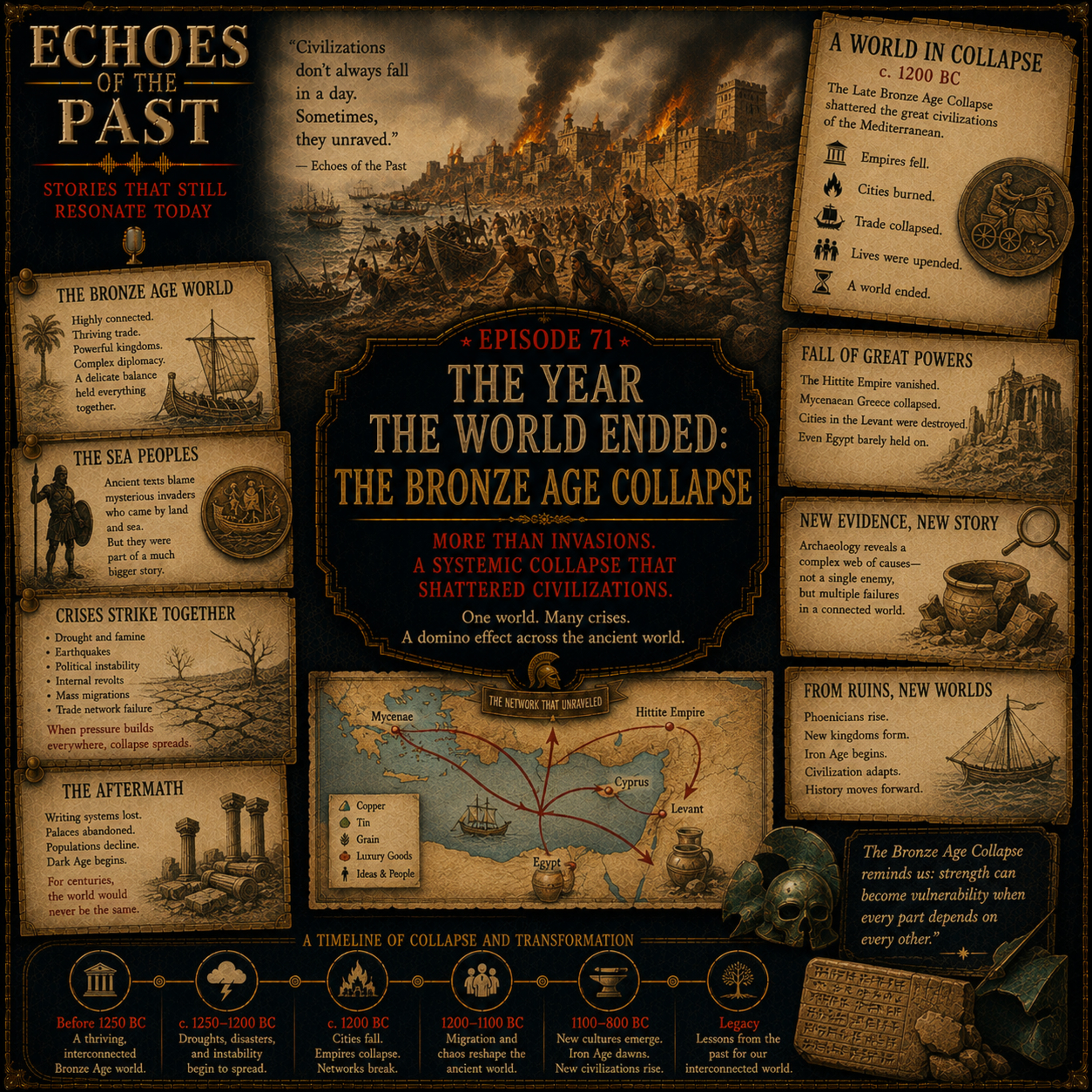 Episode 71: The Year the World Ended — The Bronze Age Collapse episode artwork