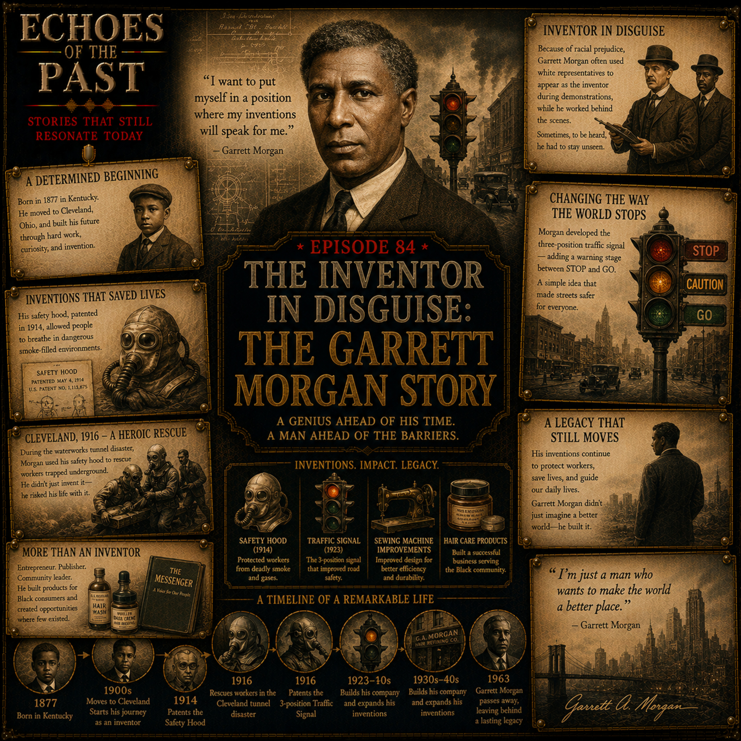 Episode 84: The Inventor in Disguise — The Garrett Morgan Story episode artwork