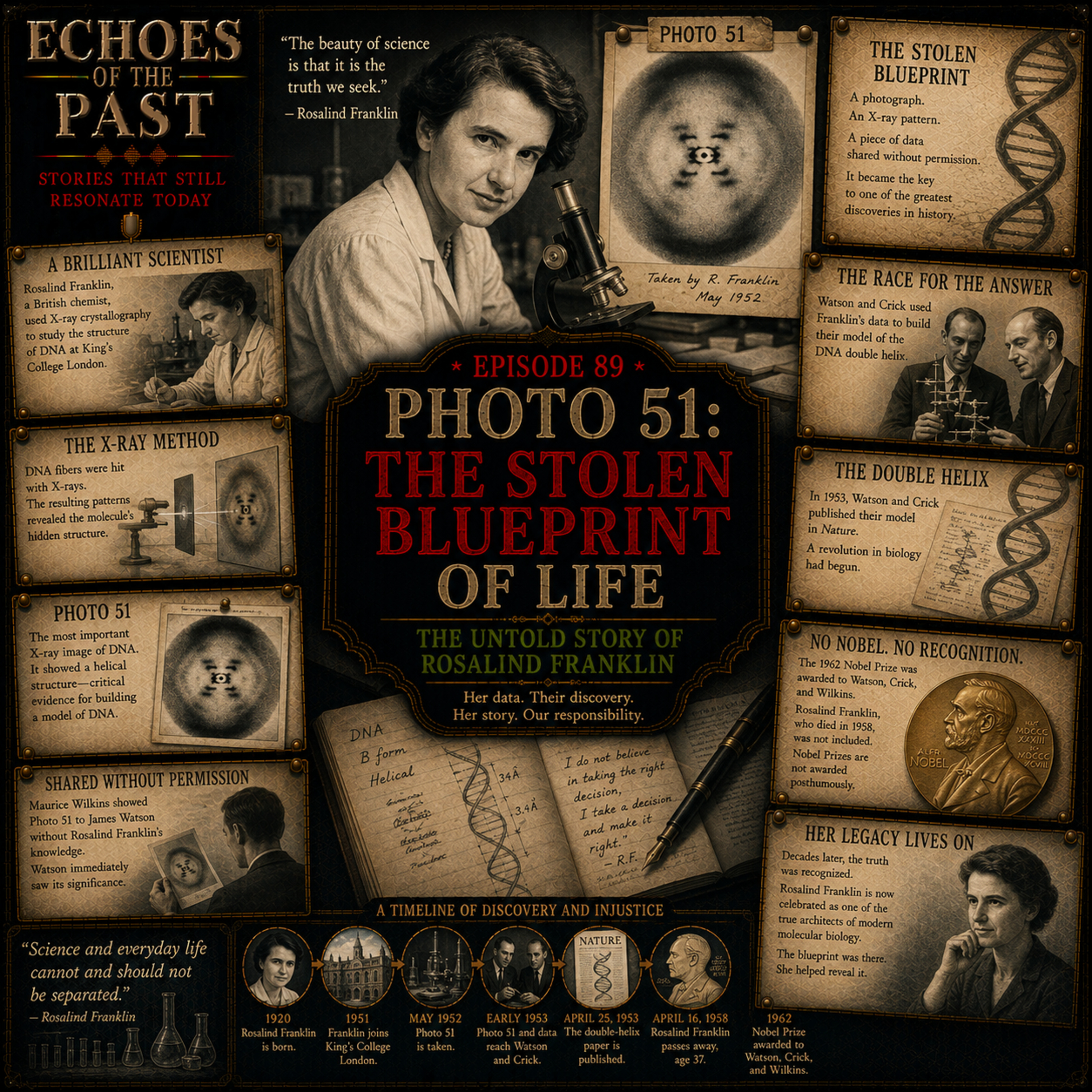Episode 89: Photo 51 — The Stolen Blueprint of Life episode artwork