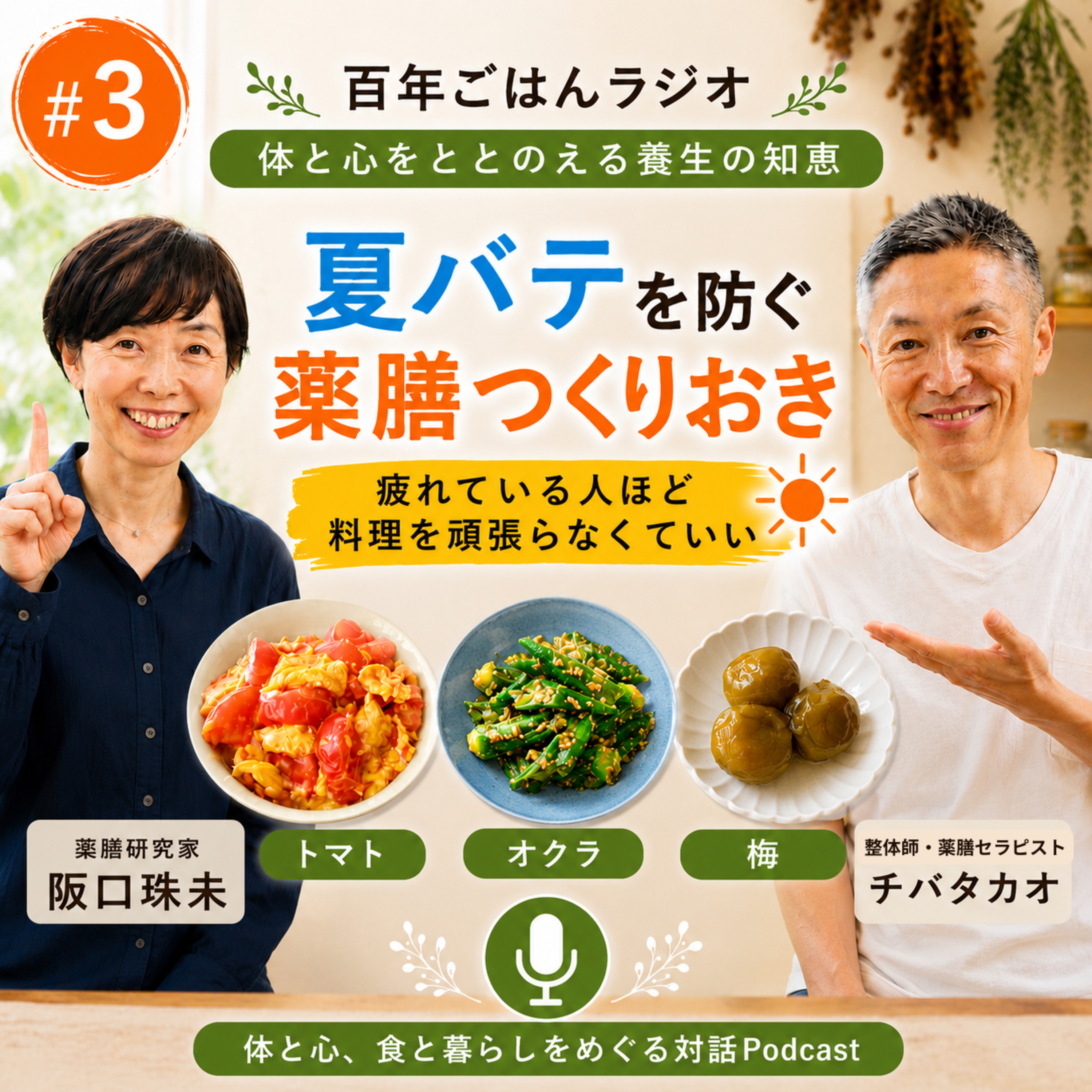  第3話「夏の台所に常備したい薬膳つくりおき」～疲れている人ほど料理を頑張らなくていい～ episode artwork