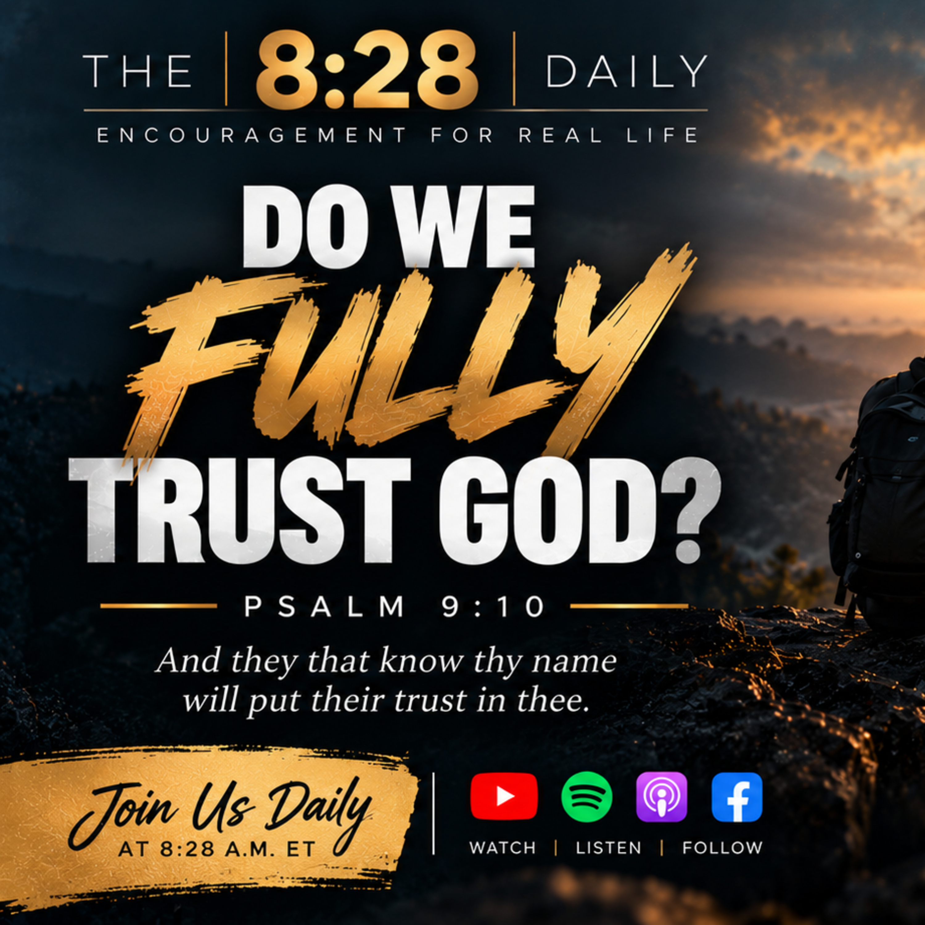DO WE FULLY TRUST GOD? episode artwork