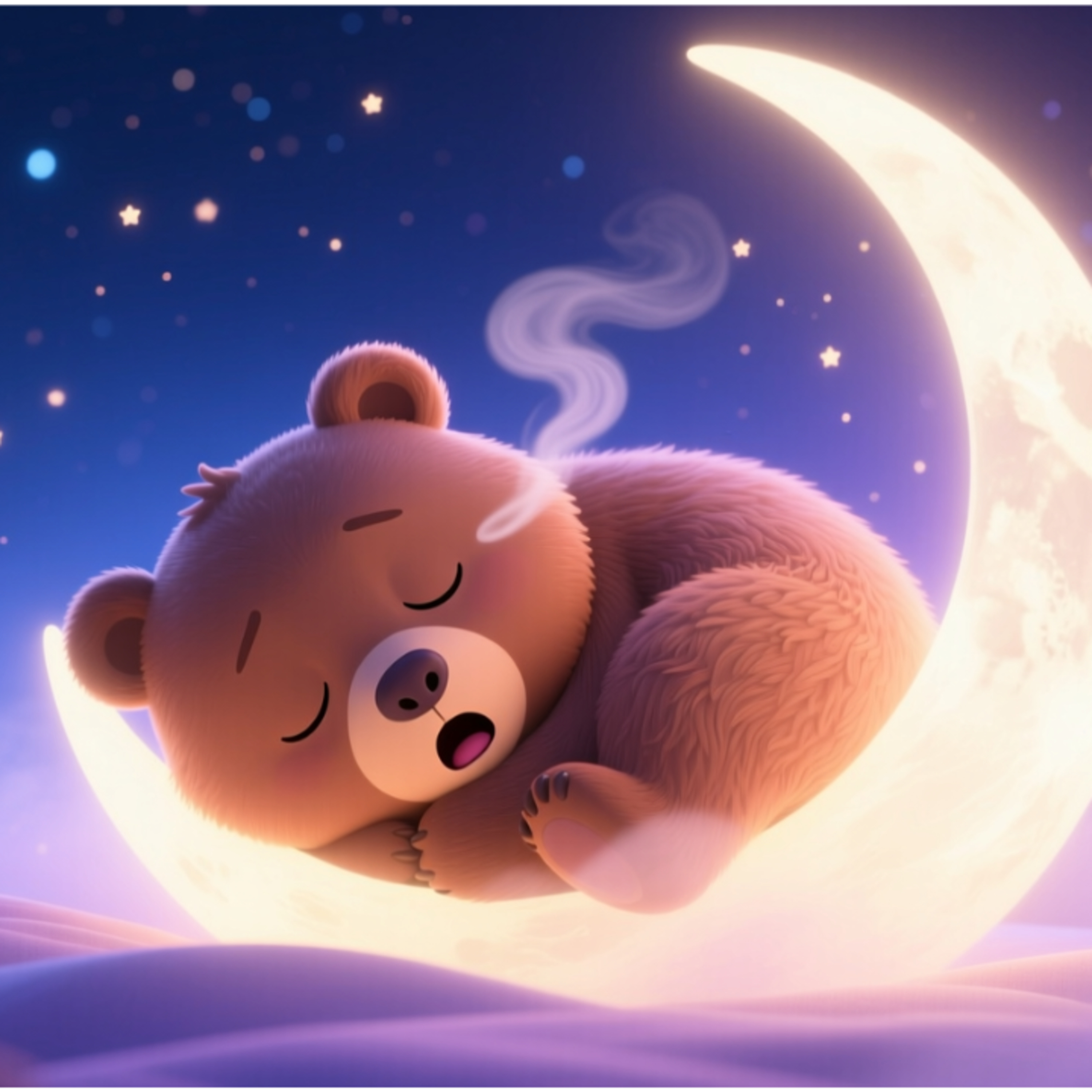 Deep Sleep Story: The Soft Moonlight-Pearl Cream Bear Cub and the Moonbeam | Bedtime Dreamy Paws episode artwork