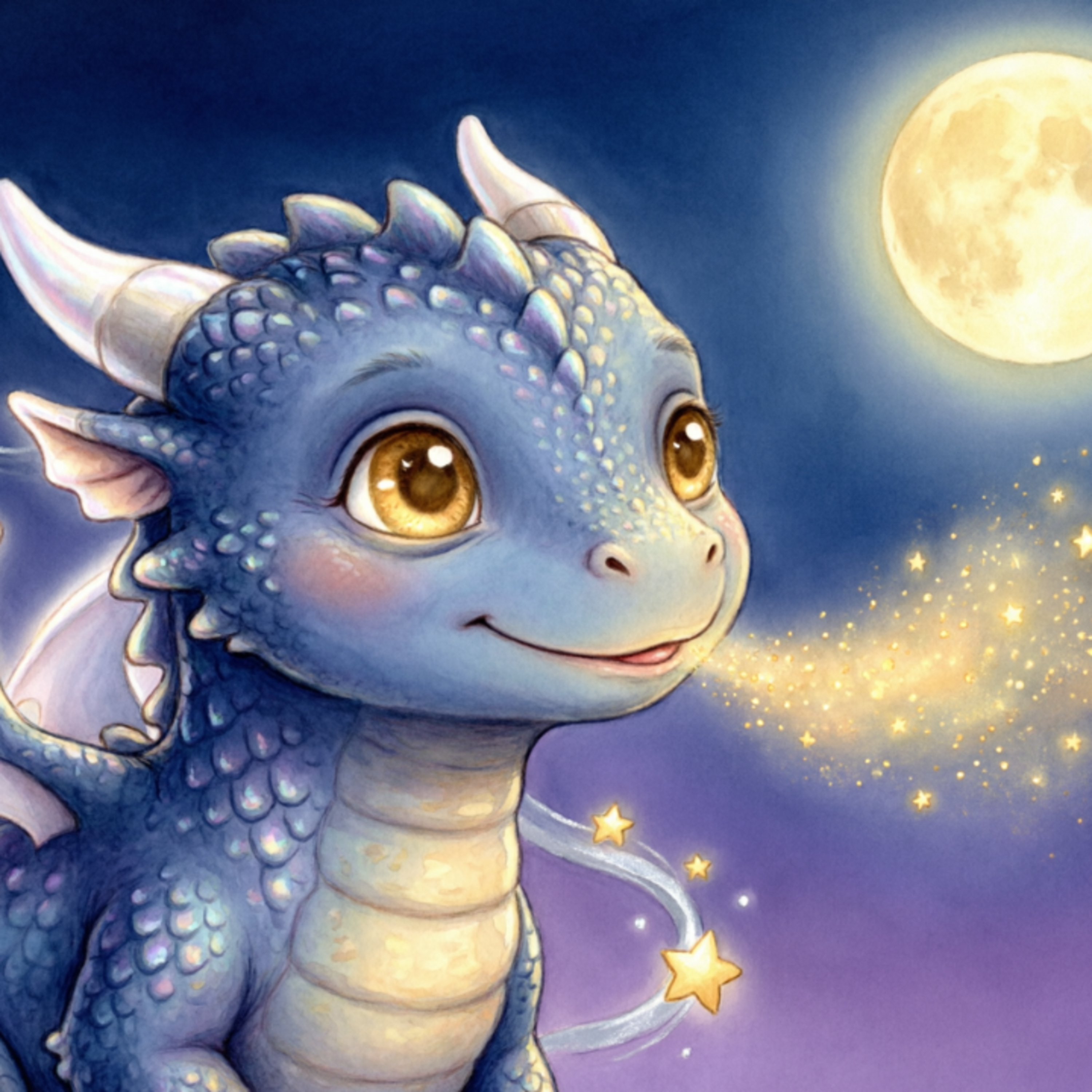 Deep Sleep Story: The Soft Starlight-Pearl White Baby Dragon and the Warm Breath | Bedtime Dreamy Paws episode artwork