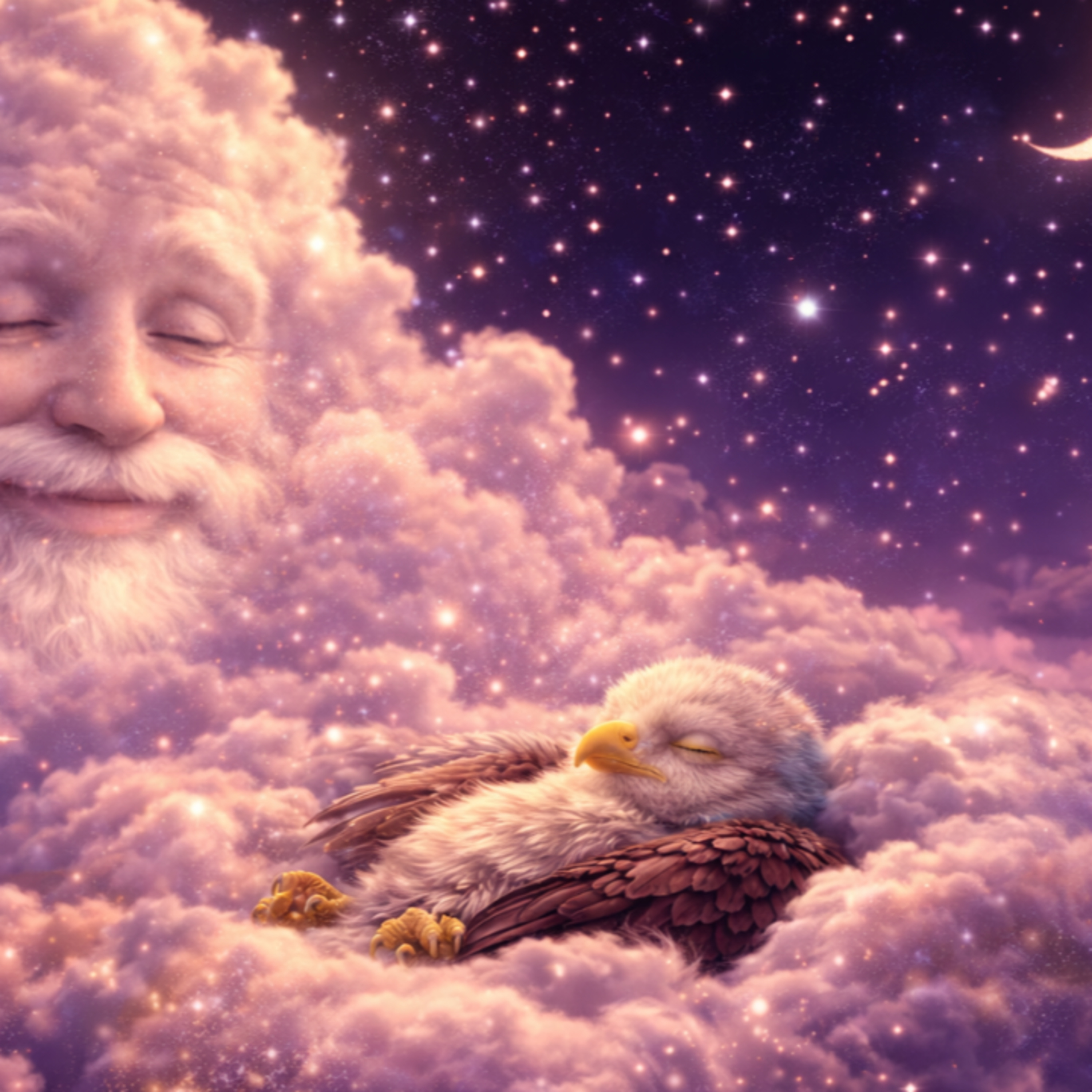 Deep Sleep Story: The Soft Sky-Mist Silver Baby Eagle and the Cloud Giant | Bedtime Dreamy Paws episode artwork