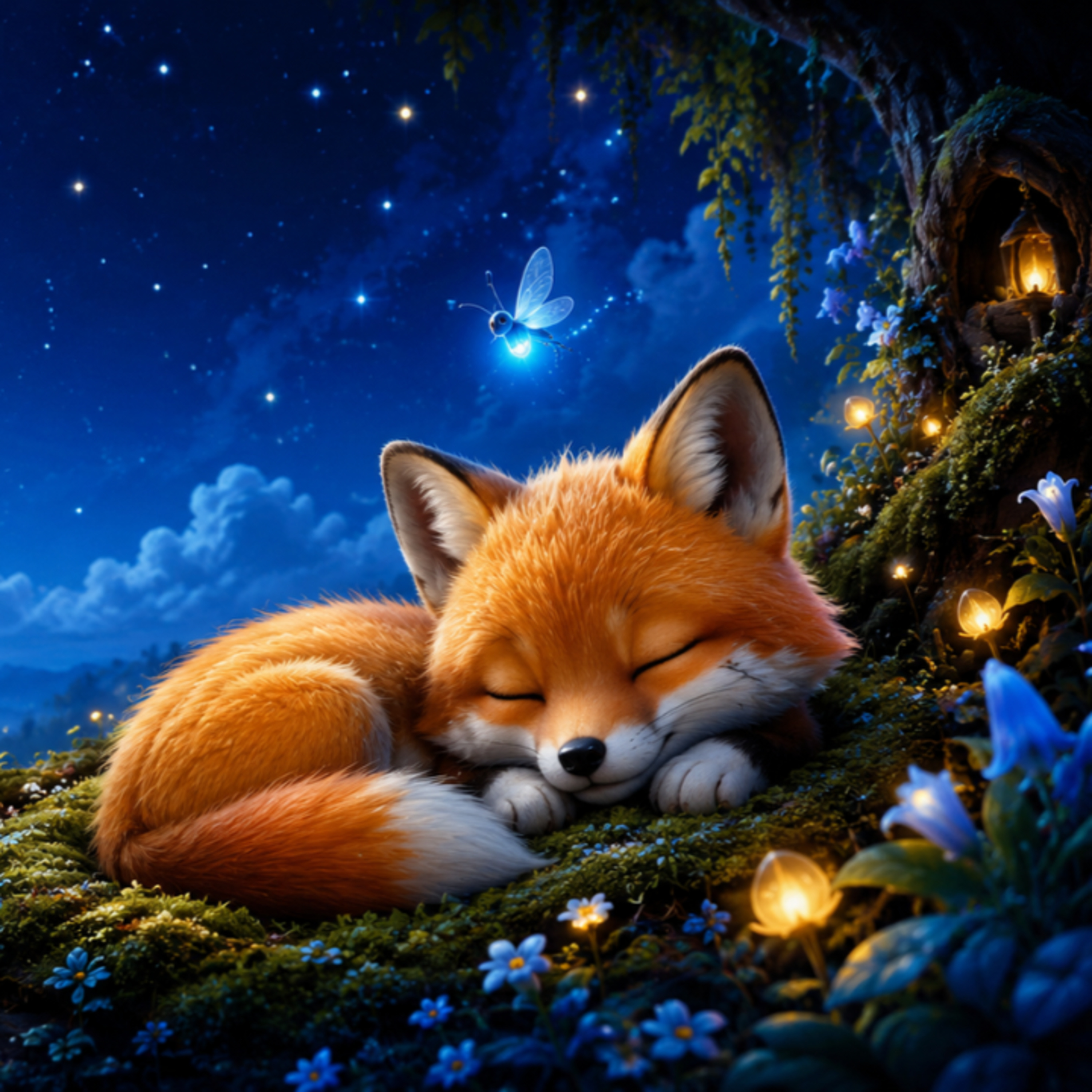 Deep Sleep Story: The Soft Amber-Mist Gold Baby Fox and the Peaceful Night | Bedtime Dreamy Paws episode artwork