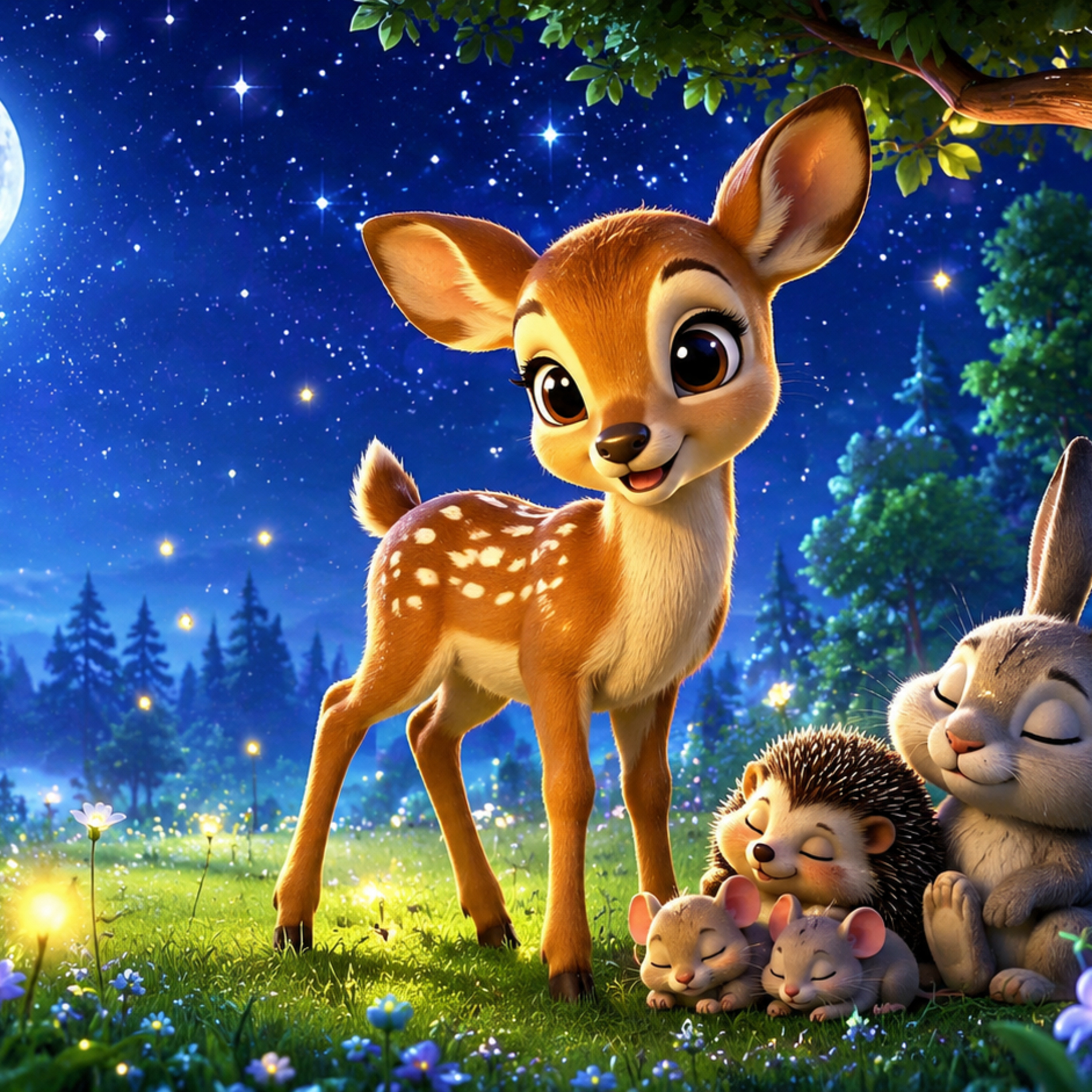 Deep Sleep Story: The Deer Who Found a Hidden Sleep Meadow | Bedtime Dreamy Paws episode artwork