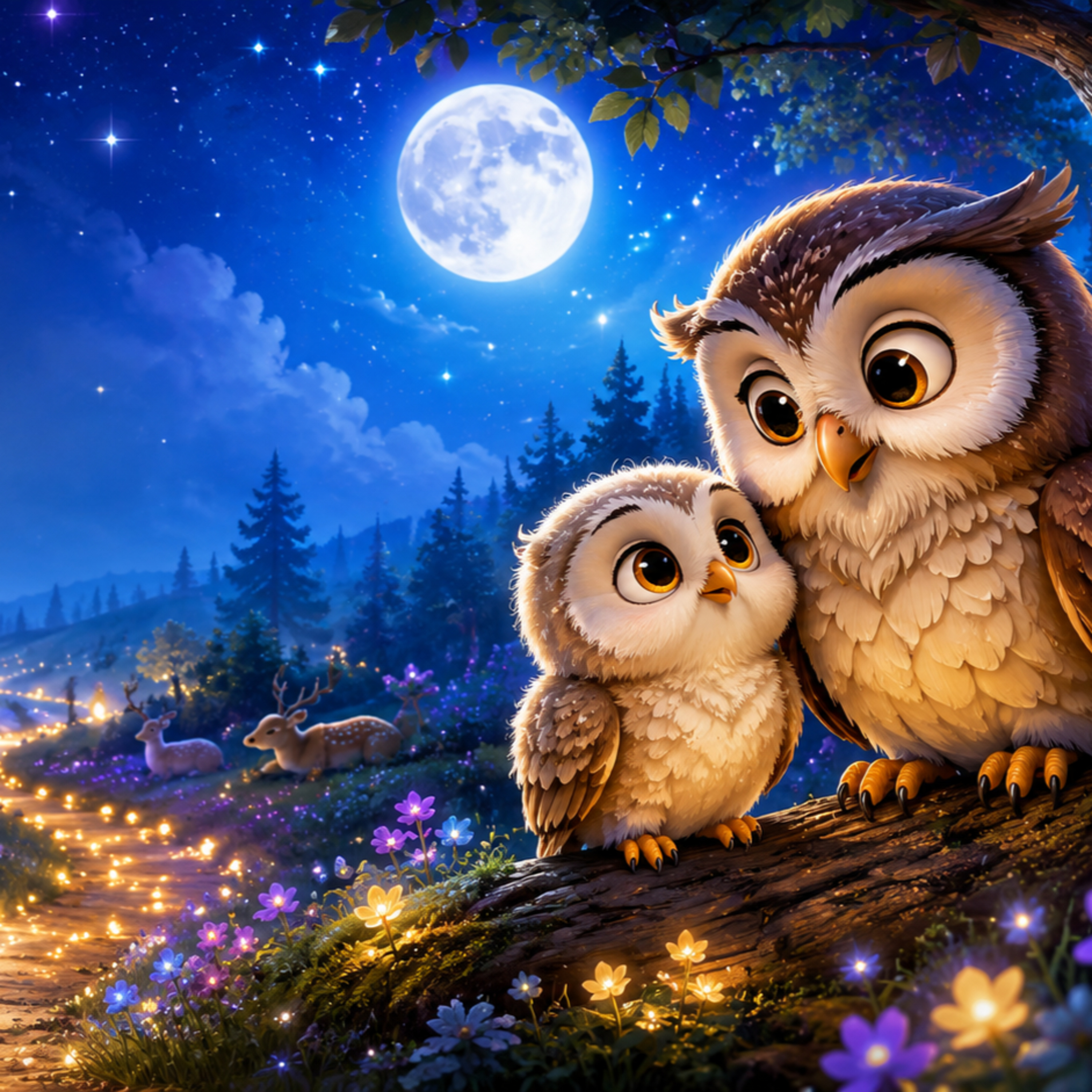 The Owl Who Showed the Peaceful Path | A Gentle Bedtime Story for Kids episode artwork