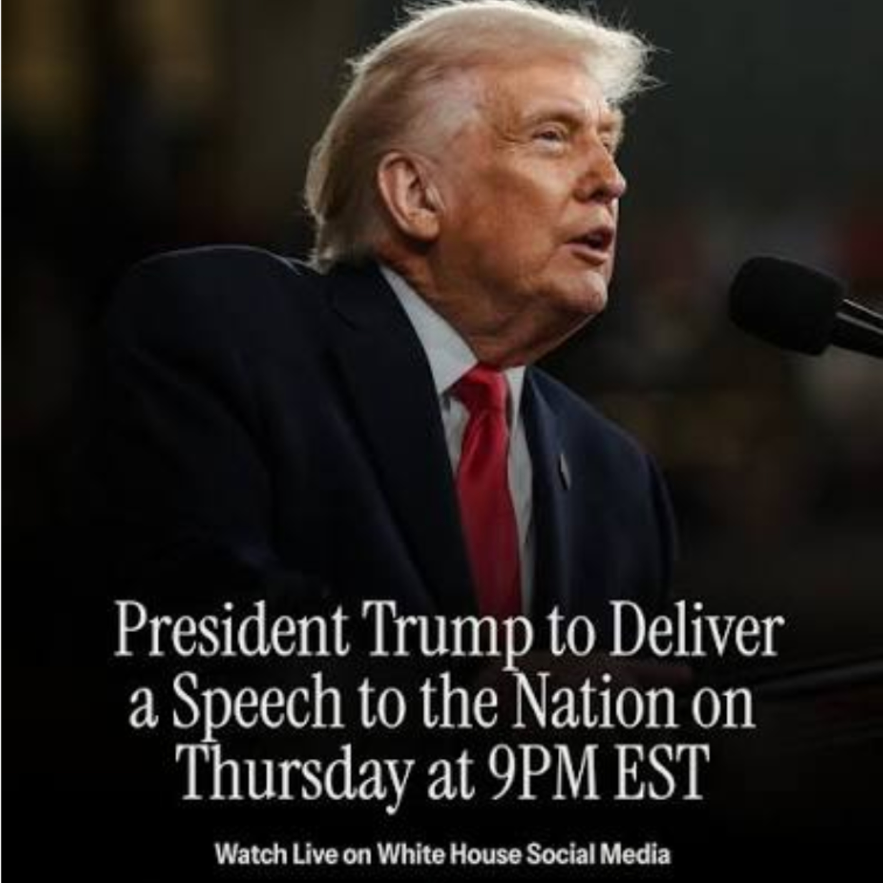 Why is President Trump giving a speech Thursday? episode artwork