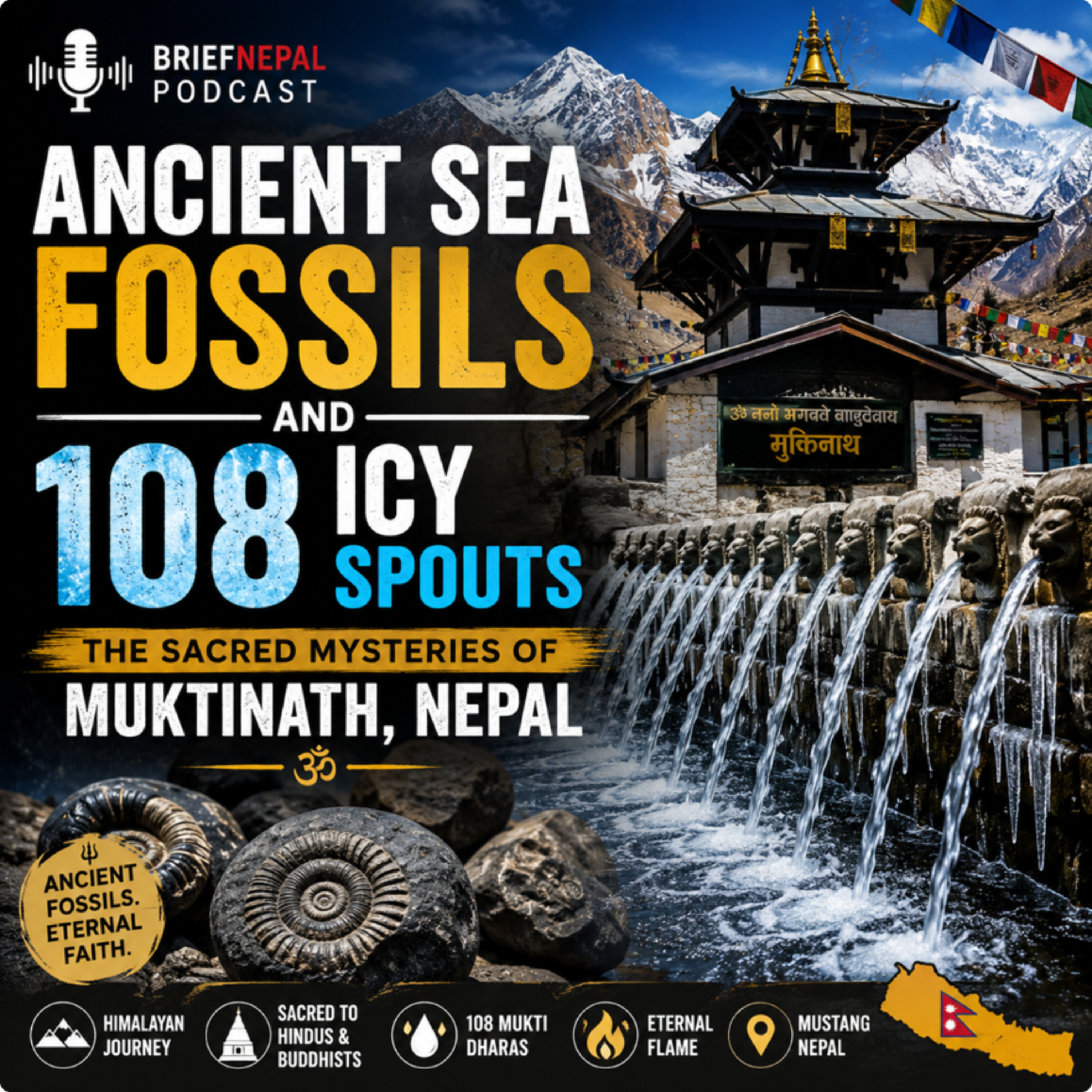 Ancient Sea Fossils & 108 Icy Spouts | The Sacred Mysteries of Muktinath, Nepal — episode cover