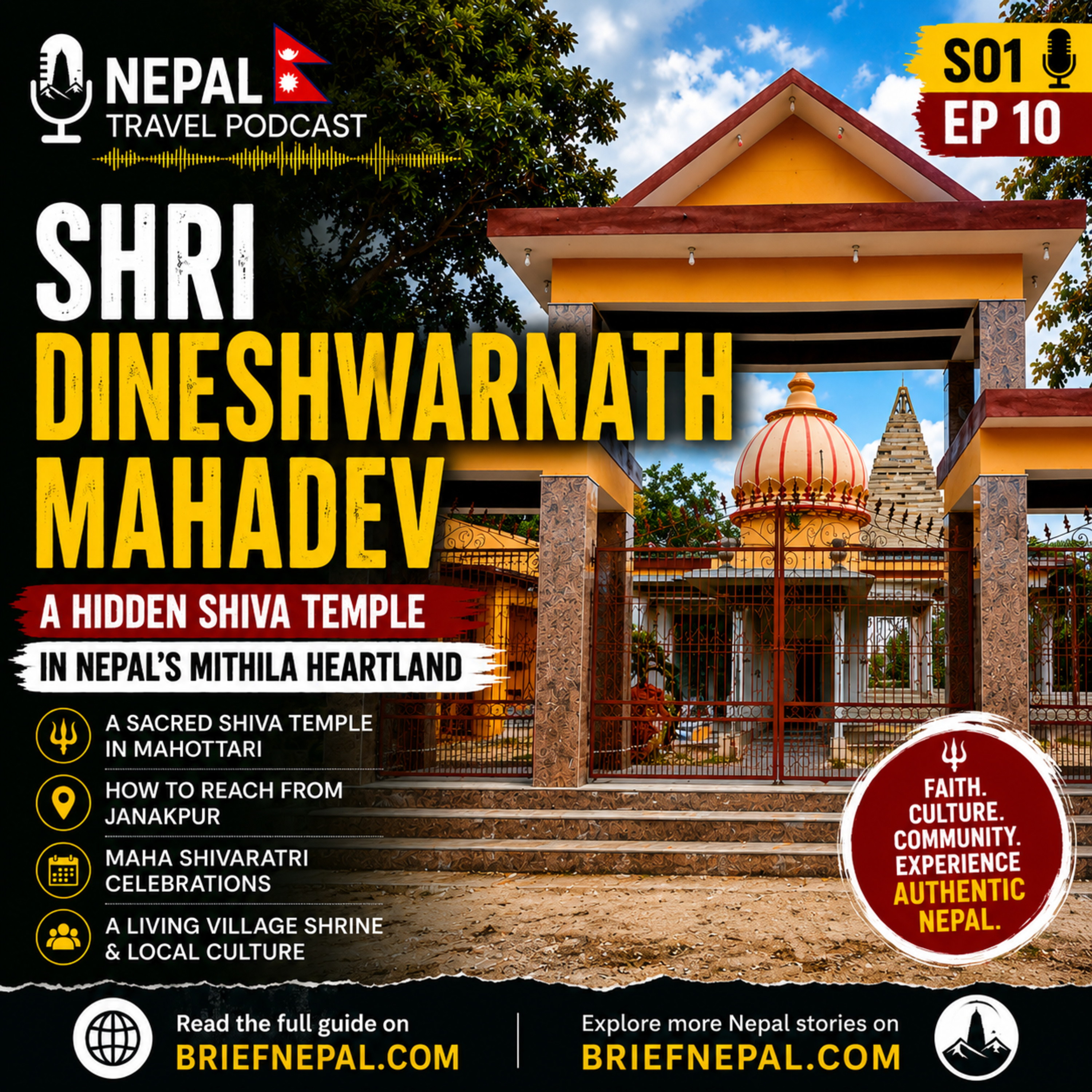 Shri Dineshwarnath Mahadev: Discovering a Hidden Shiva Temple in Nepal’s Mithila Heartland — episode cover