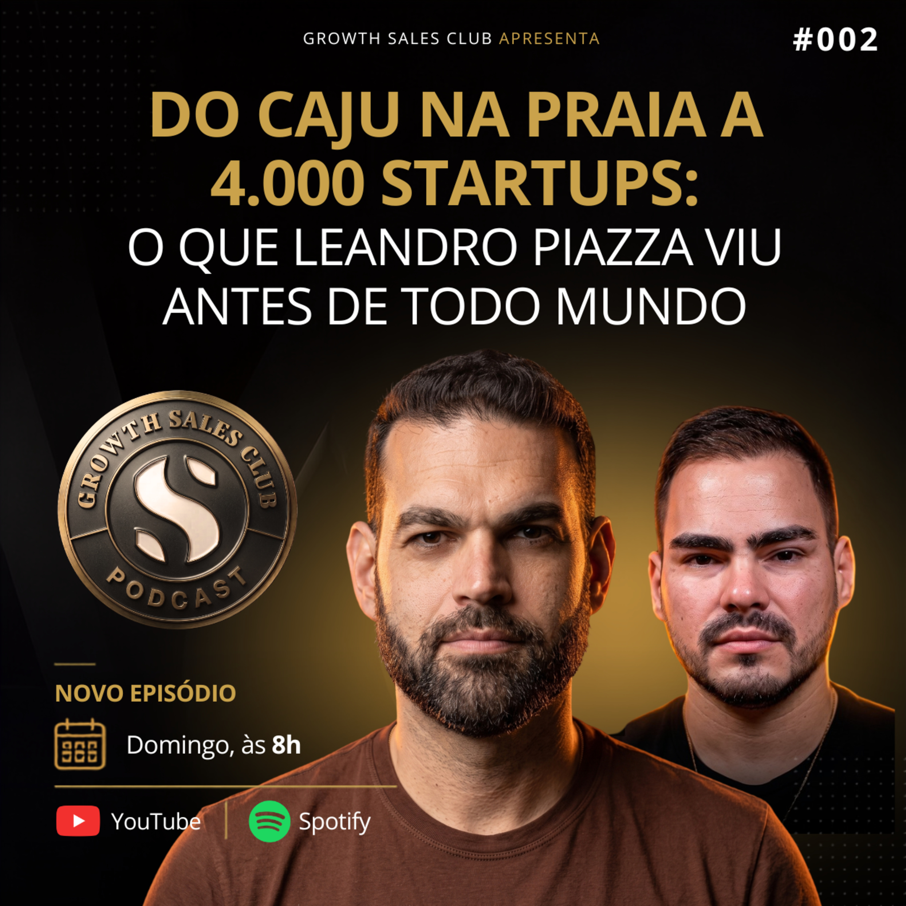 Do caju na praia a 4.000 startups: o que Leandro Piazza viu antes de todo mundo | Growth Sales Club Podcast #02