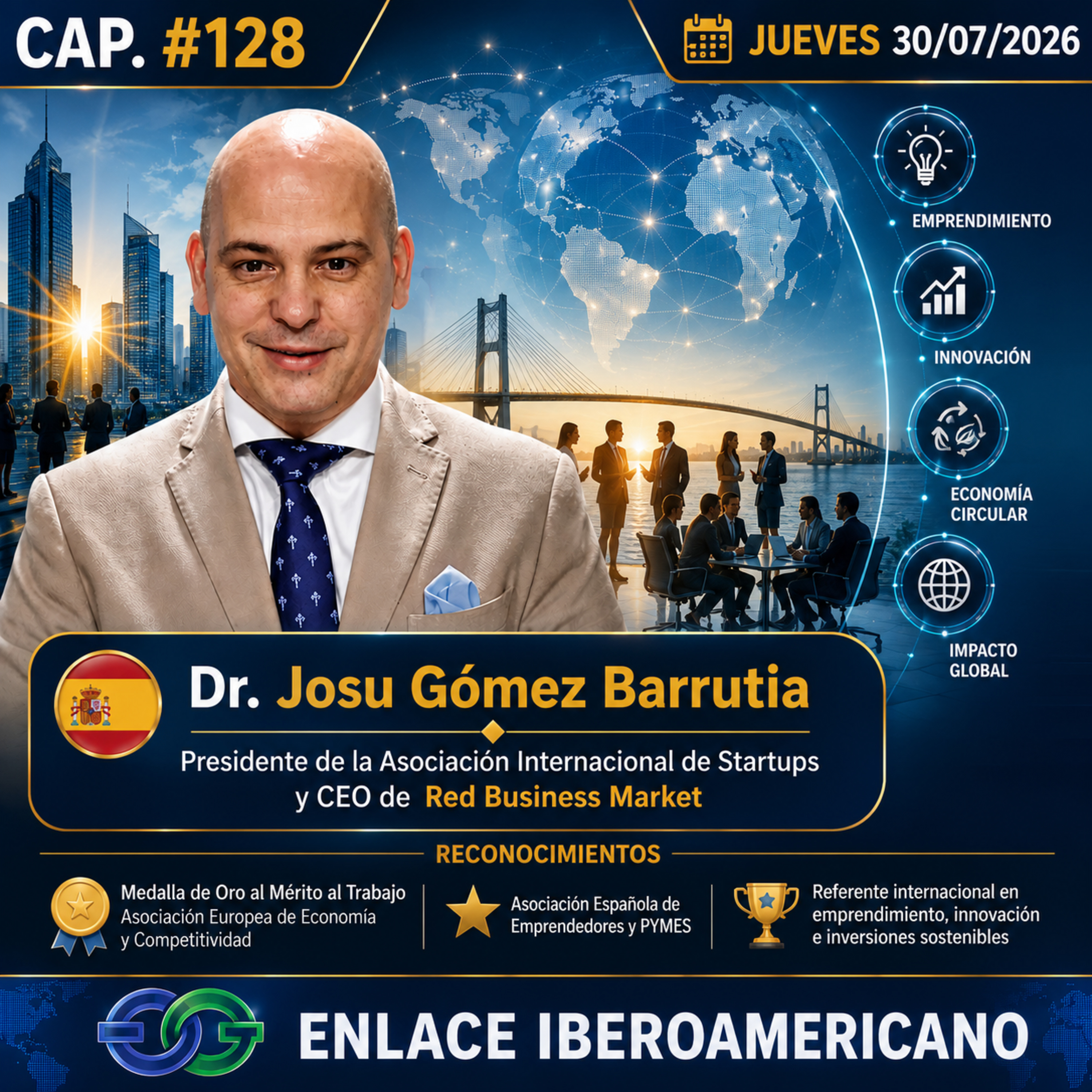 #128 – «Josu Gómez , referente de liderazgo innovación, talento y la creatividad en el ecosistema Iberoaméricano».