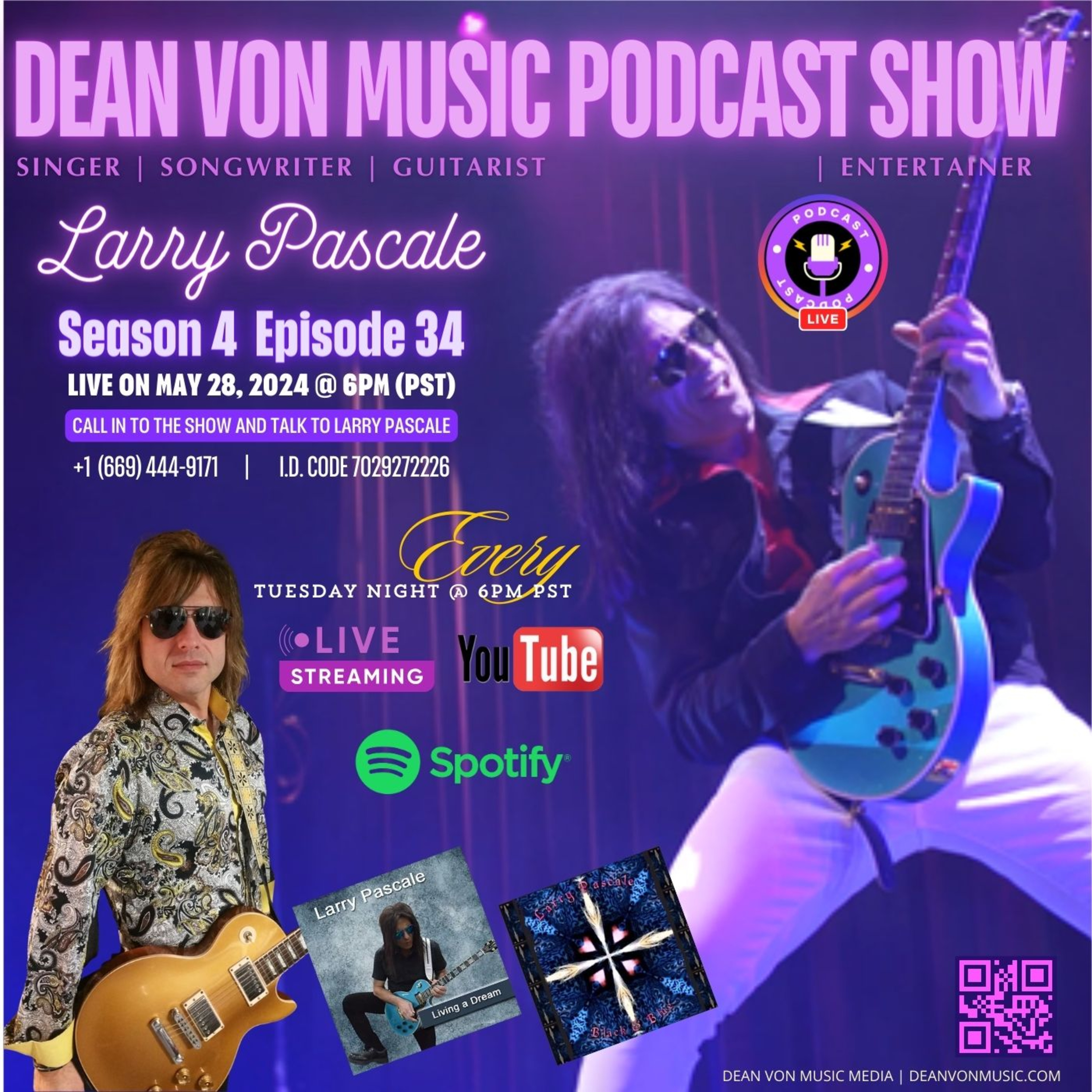 The Dean Von Music Podcast Show Coming to you Live from Las Vegas, Nevada