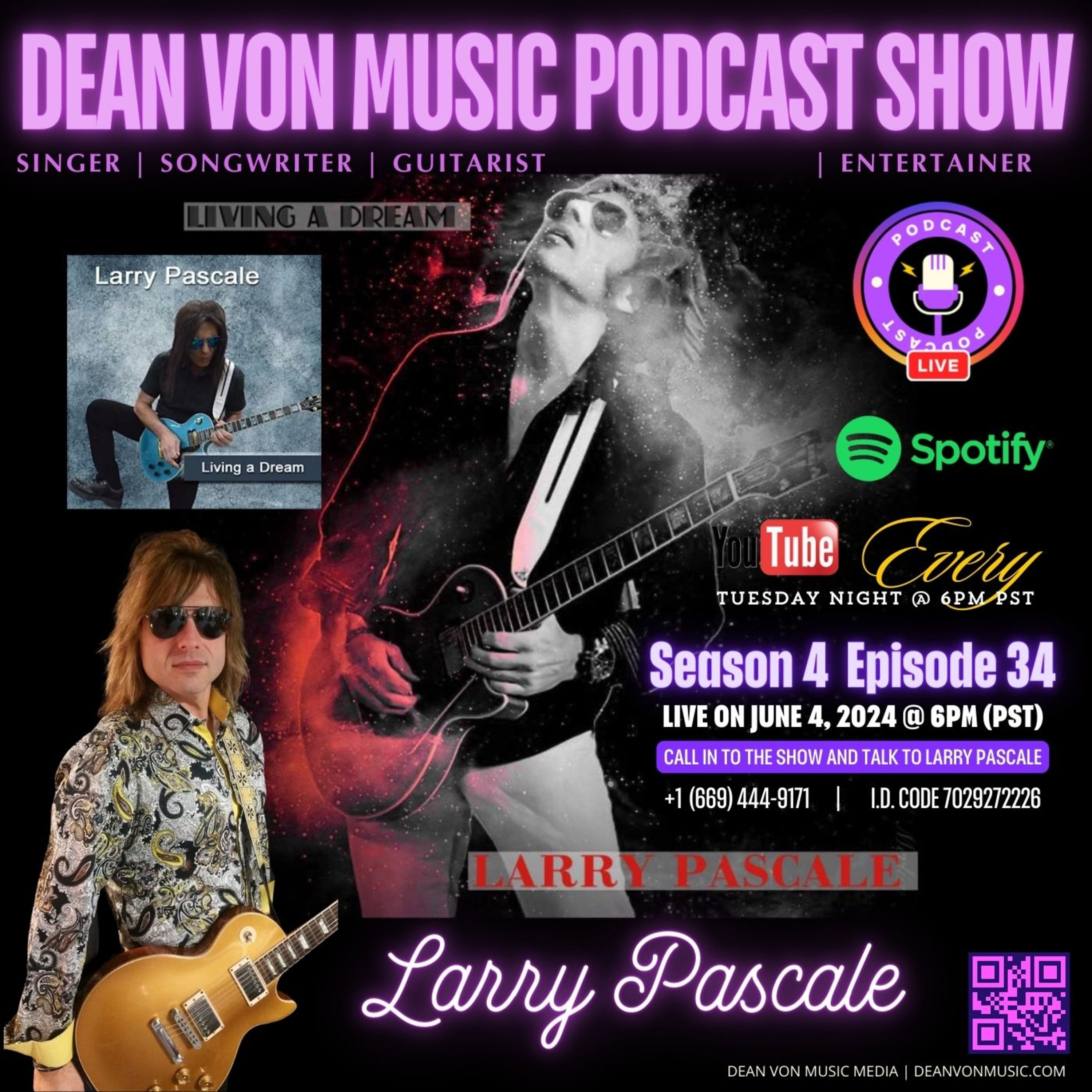 The Dean Von Music Podcast Show Coming to you Live from Las Vegas, Nevada