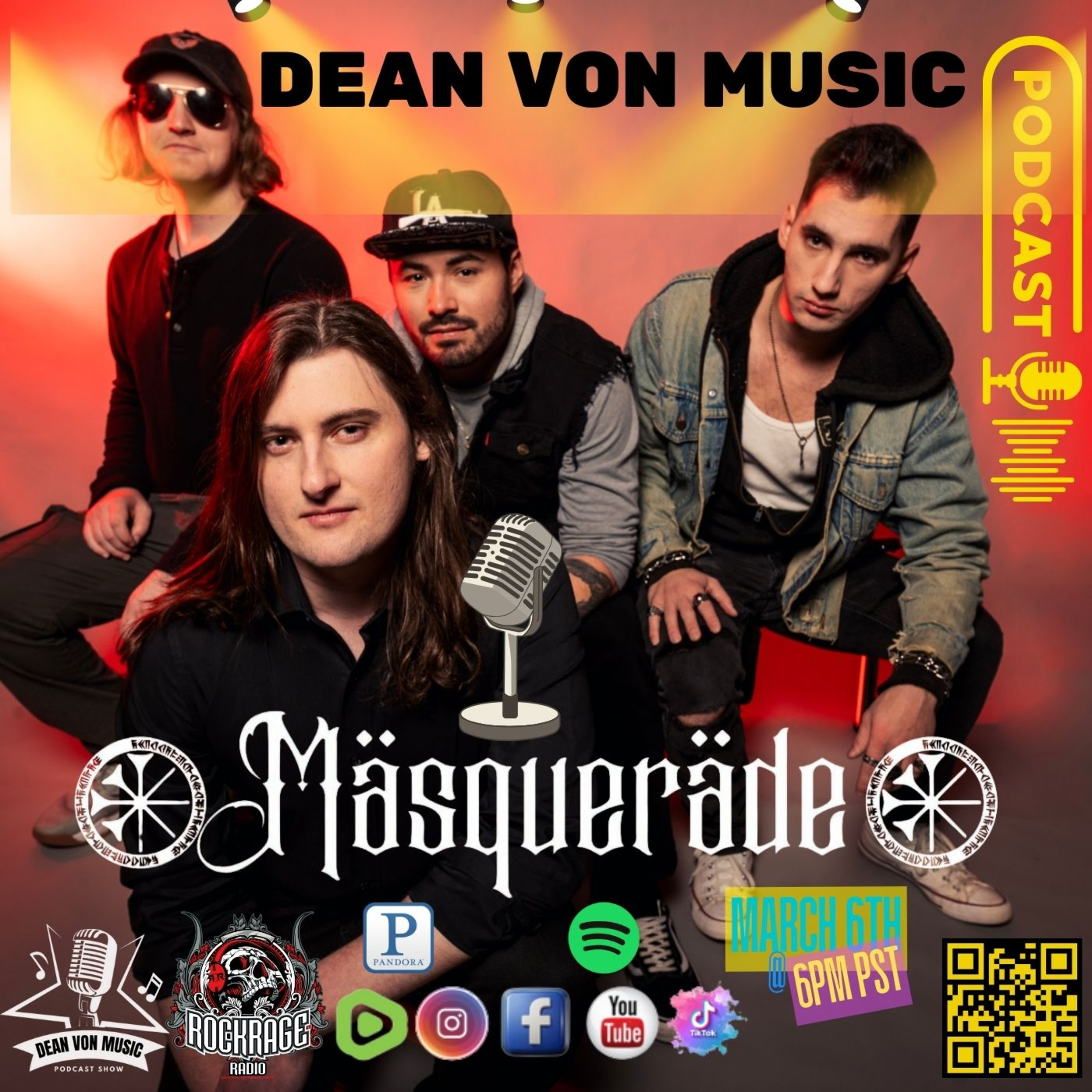S7 | E65 MASQUERADE LIVE INTERVIEW ON THE DEAN VON MUSIC PODCAST SHOW