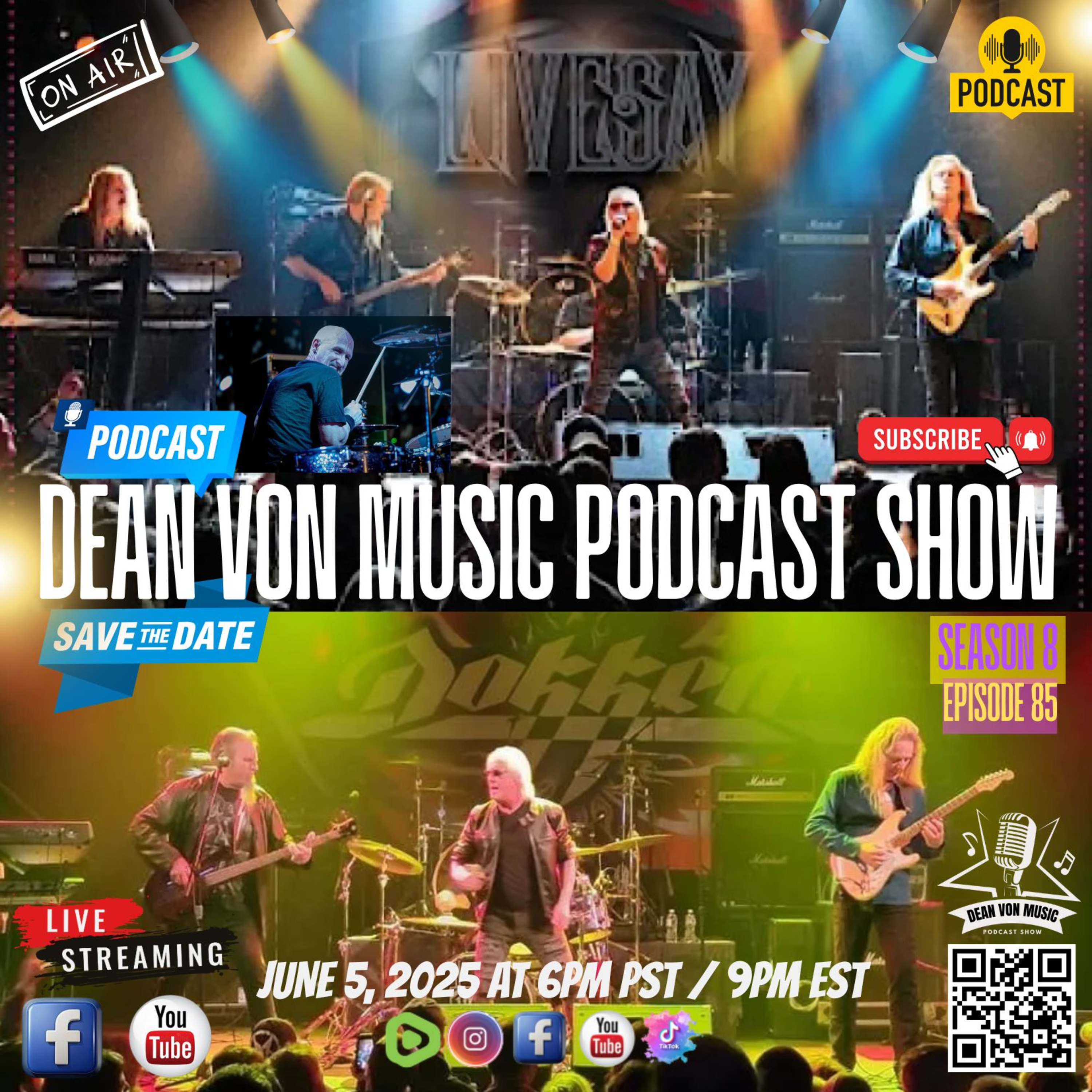 S8 | E85 'LIVESAY' MUSIC PODCAST INTERVIEW ON THE DEAN VON MUSIC PODCAST SHOW!