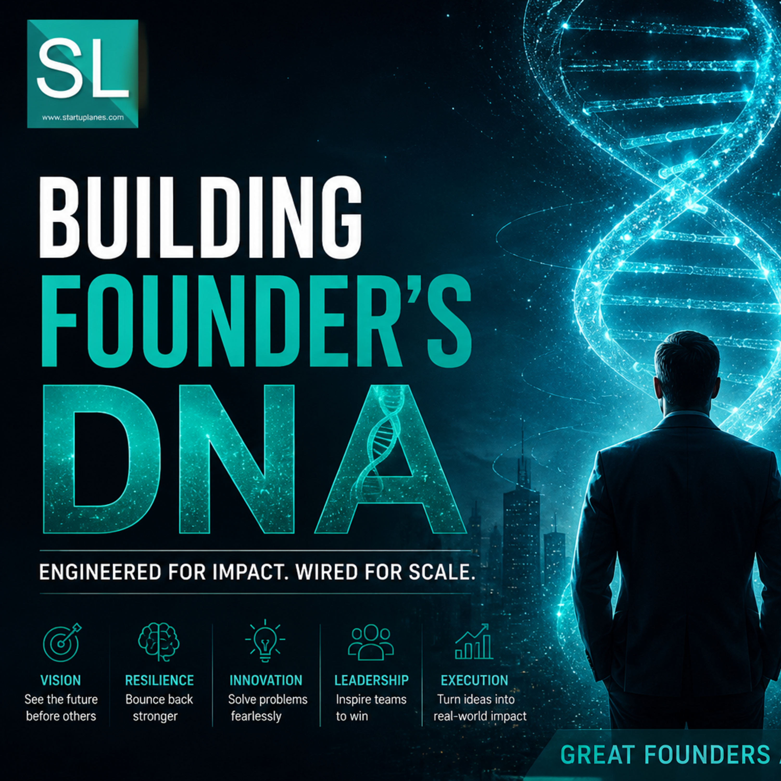 How to Build the Founder’s DNA: The Blueprint for Developing Visionary Leadership, Extreme Resilience, and Strategic Execution to Build High-Impact Startups