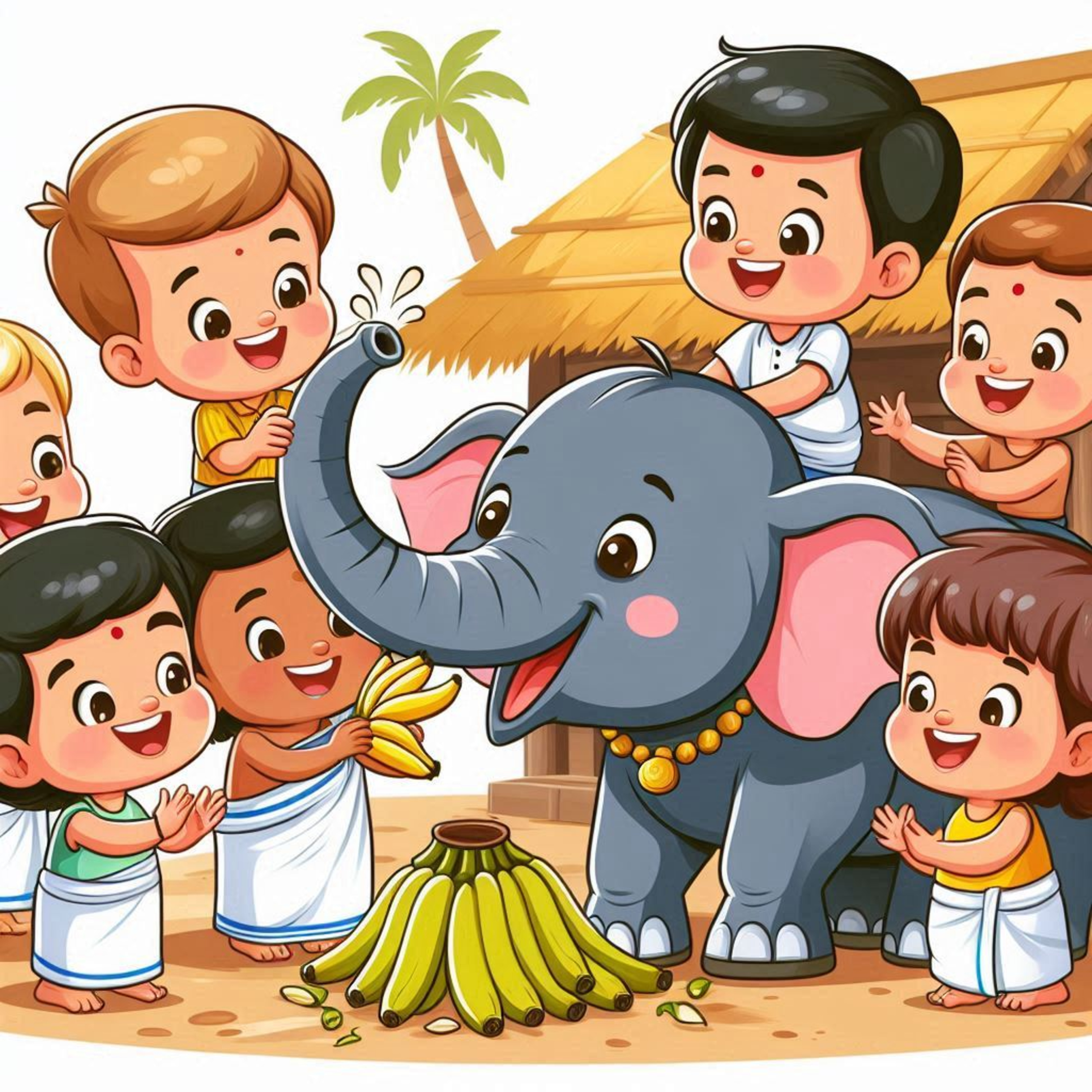 കുട്ടികളെ രക്ഷിച്ച ആനയുടെ കഥ|| Malayalam Stories for Children episode artwork