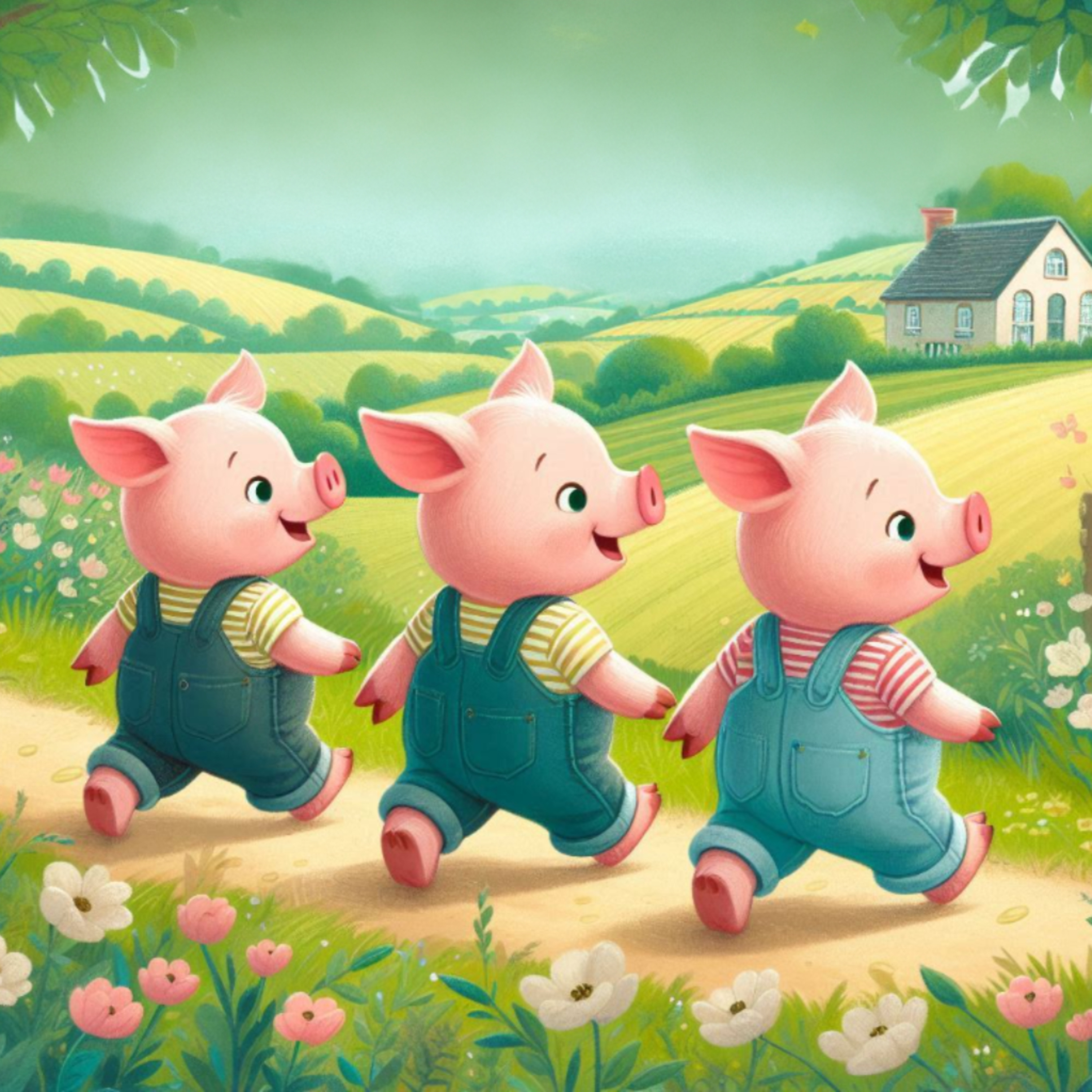 മൂന്ന് പന്നിക്കുട്ടികൾ || THREE LITTLE PIGS || MALAYALAM STORY|| #malayalamstoriesforchildren