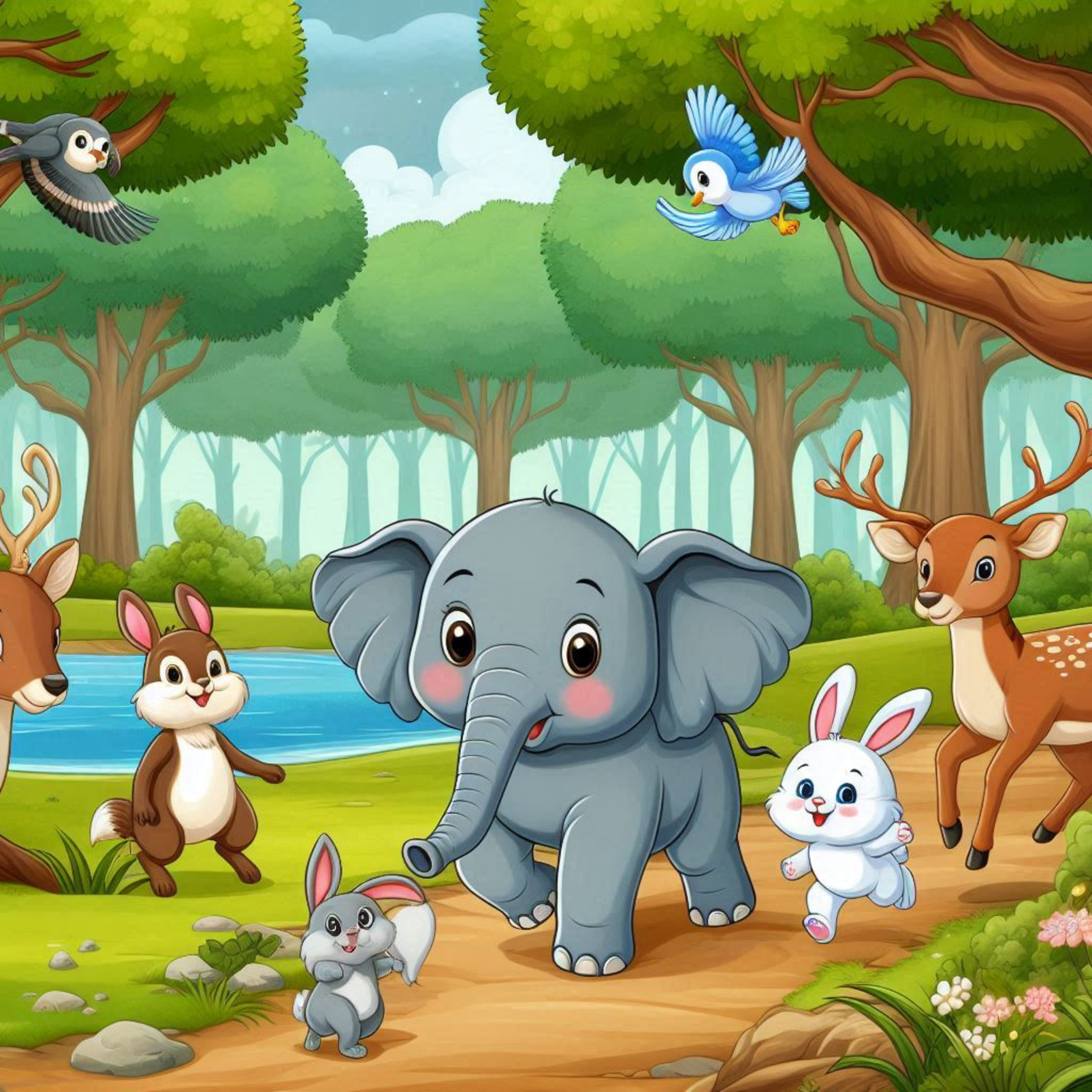 കുഞ്ഞിക്കിളിയും കുട്ടിയാനയും|| Malayalam Bedtime Stories for Children #bedtimestoriesforchildren episode artwork