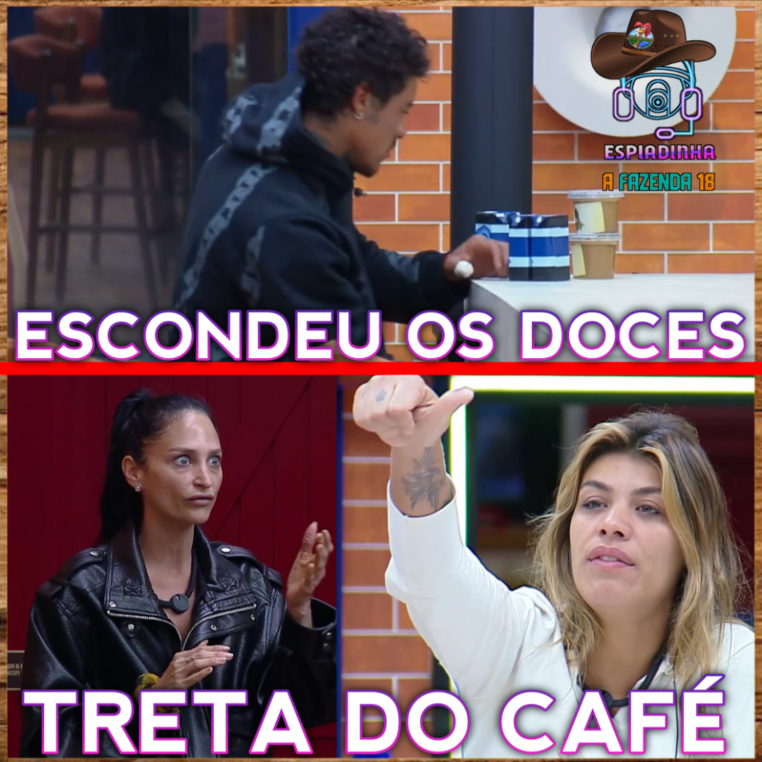 ARIELA TRETA COM FRAN E DANIEL PELO CAFÉ + MURILO ESCONDEU OS DOCES! | A Fazenda 18