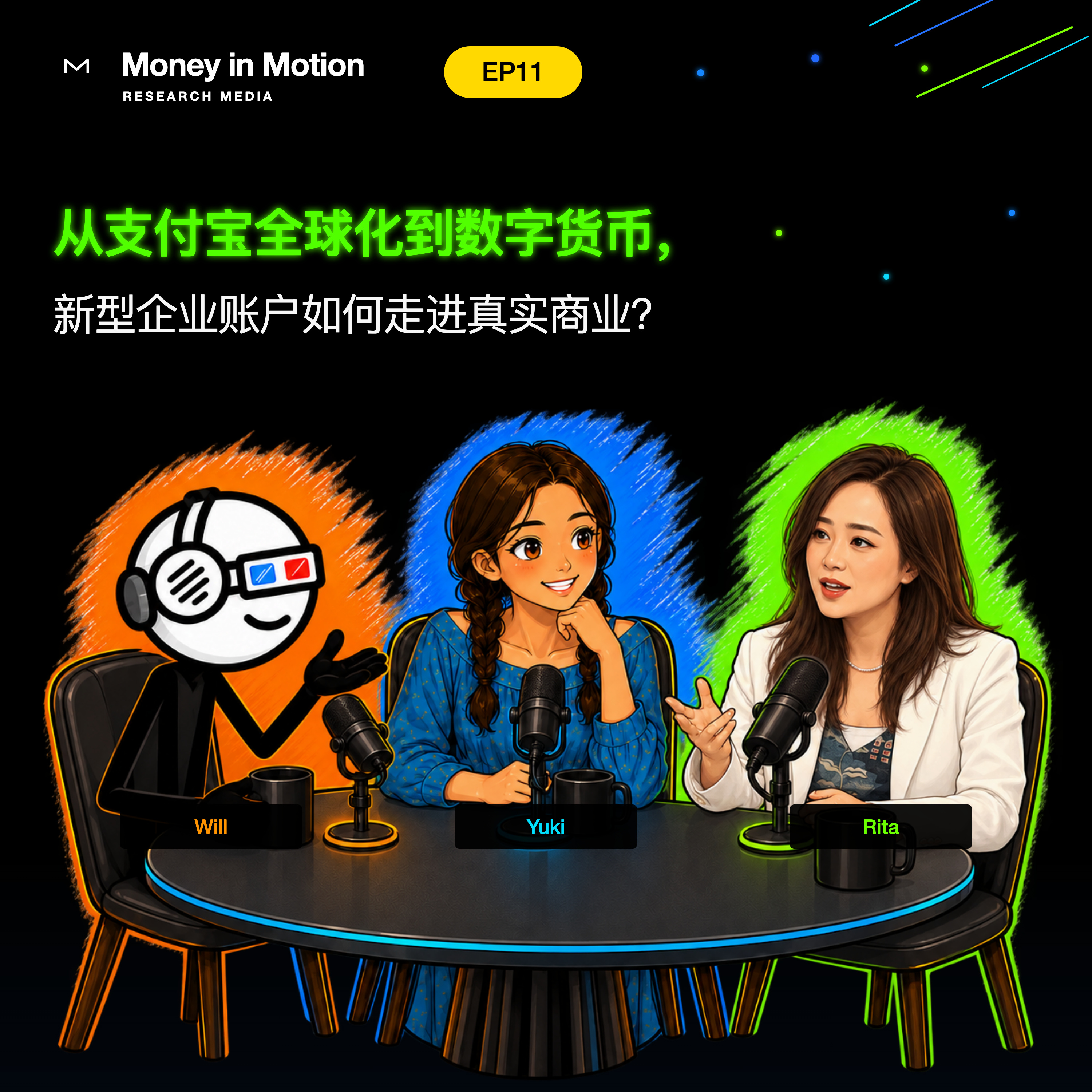 EP11｜对话 圆币科技Rita Liu：从支付宝全球化到数字货币，新型企业账户如何走进真实商业？